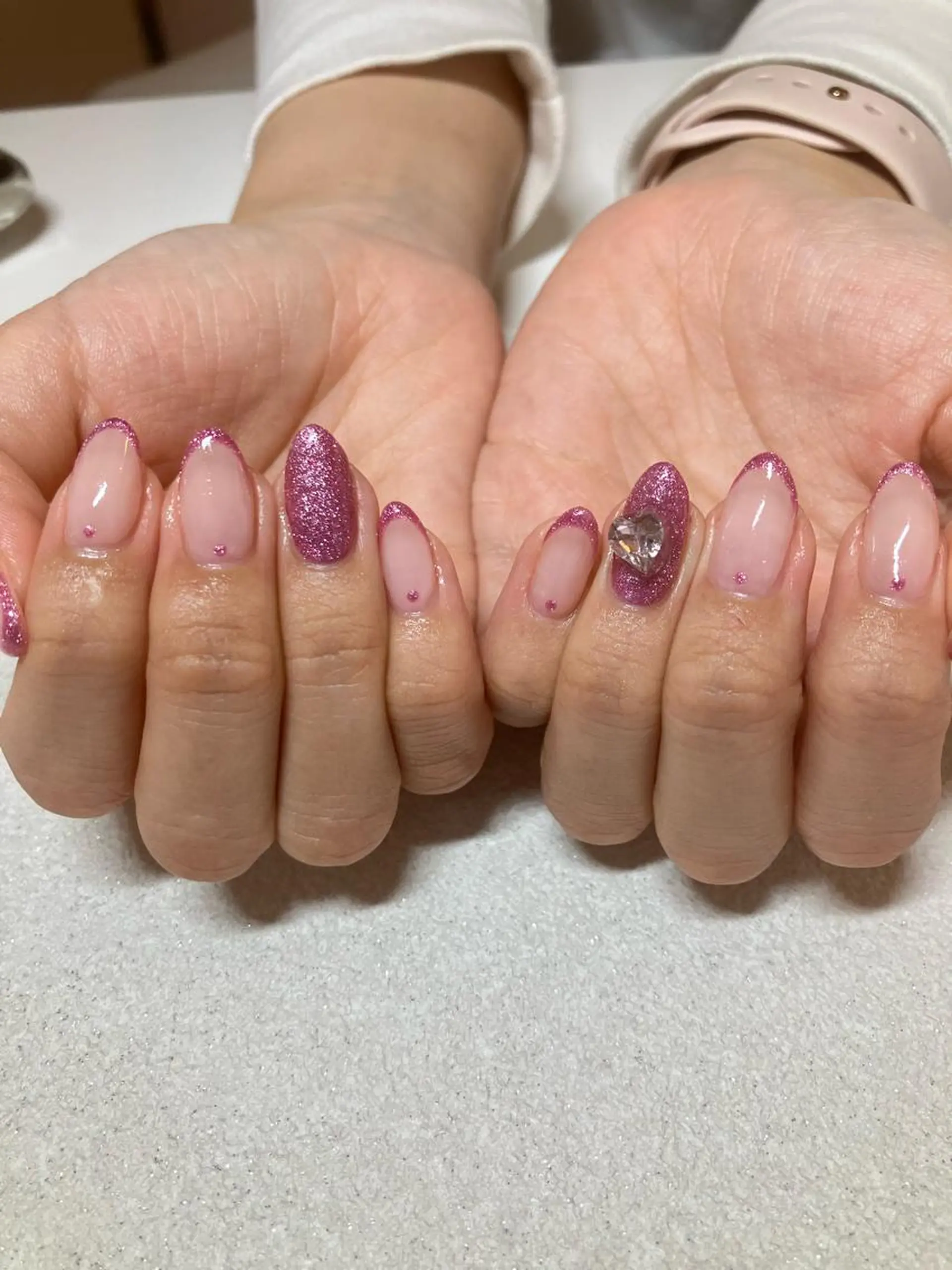 ネイル フレンチネイル 持ち込み m'sNail 福岡西区 ネイルのネイルデザイン