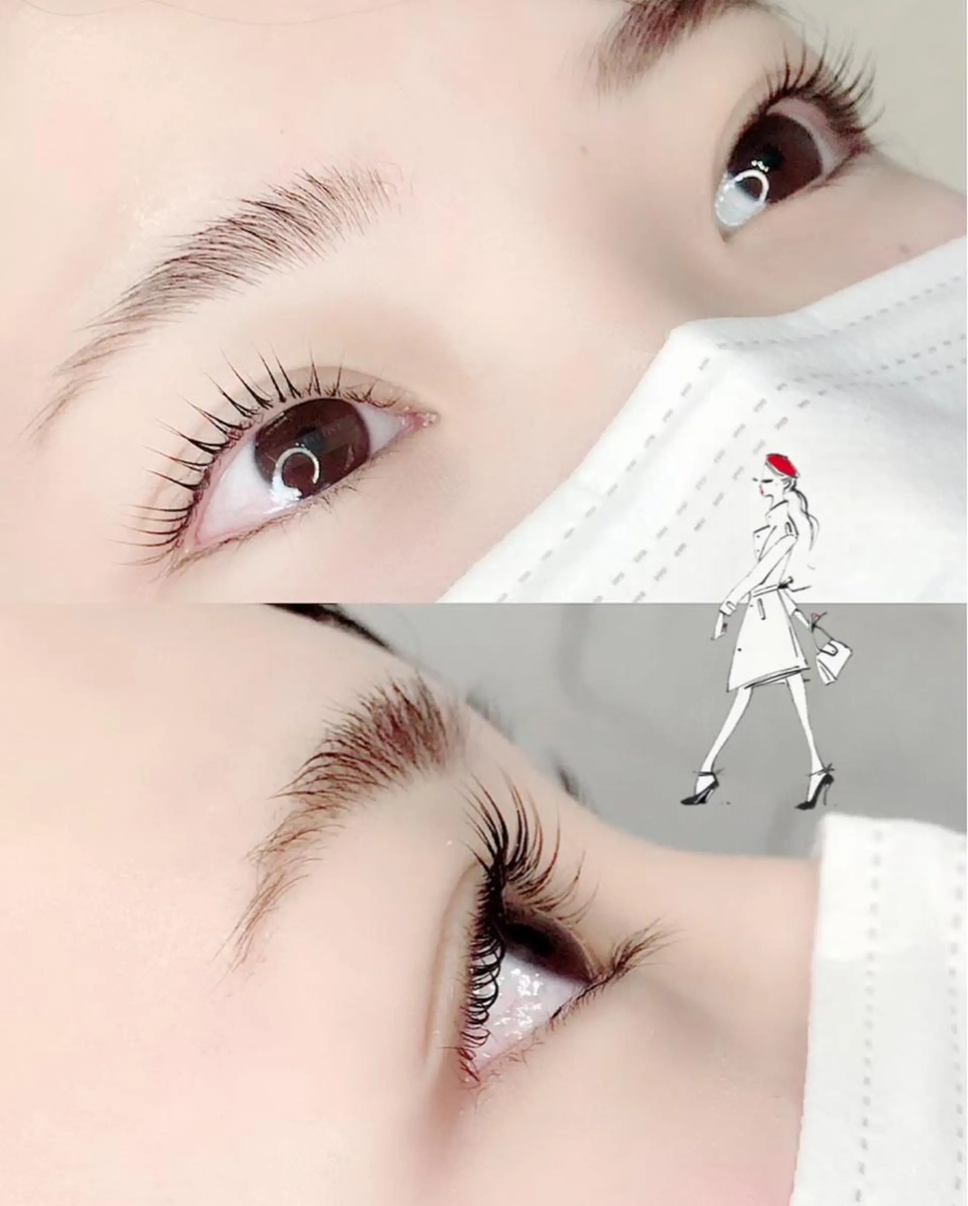 マツエク・マツパ ケラチンラッシュリフト パリジェンヌラッシュリフト マツパ eyelash presh yukaのマツエク・マツパデザイン