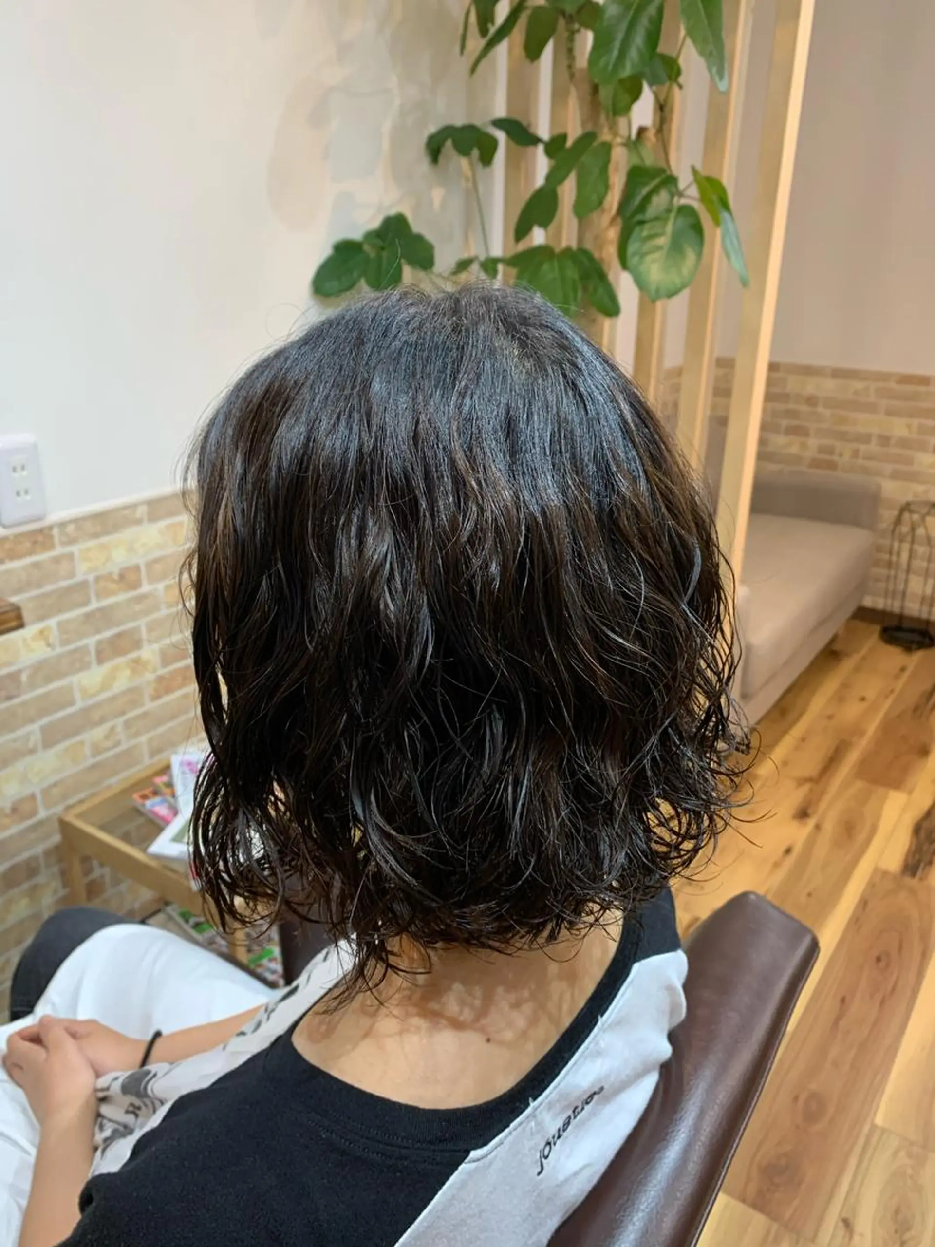 ミディアム カラー パーマ パーマ ヘアーハウス テンプラードのヘアスタイル