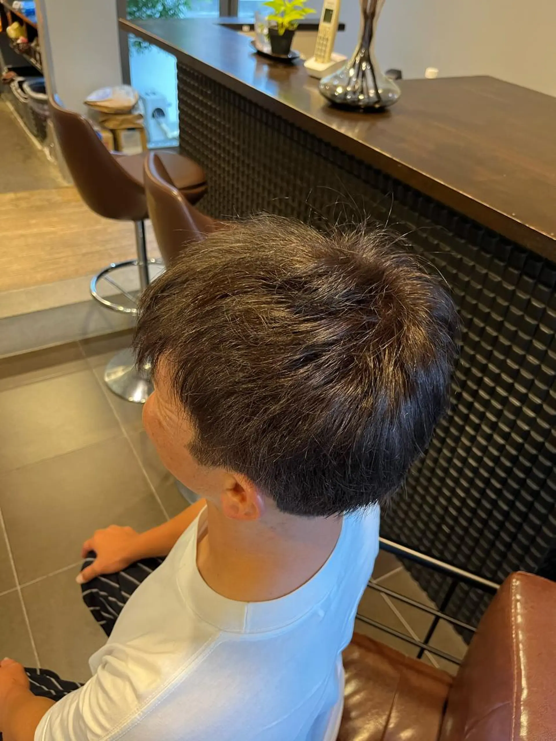 カラー メンズ 福田 成美のヘアスタイル