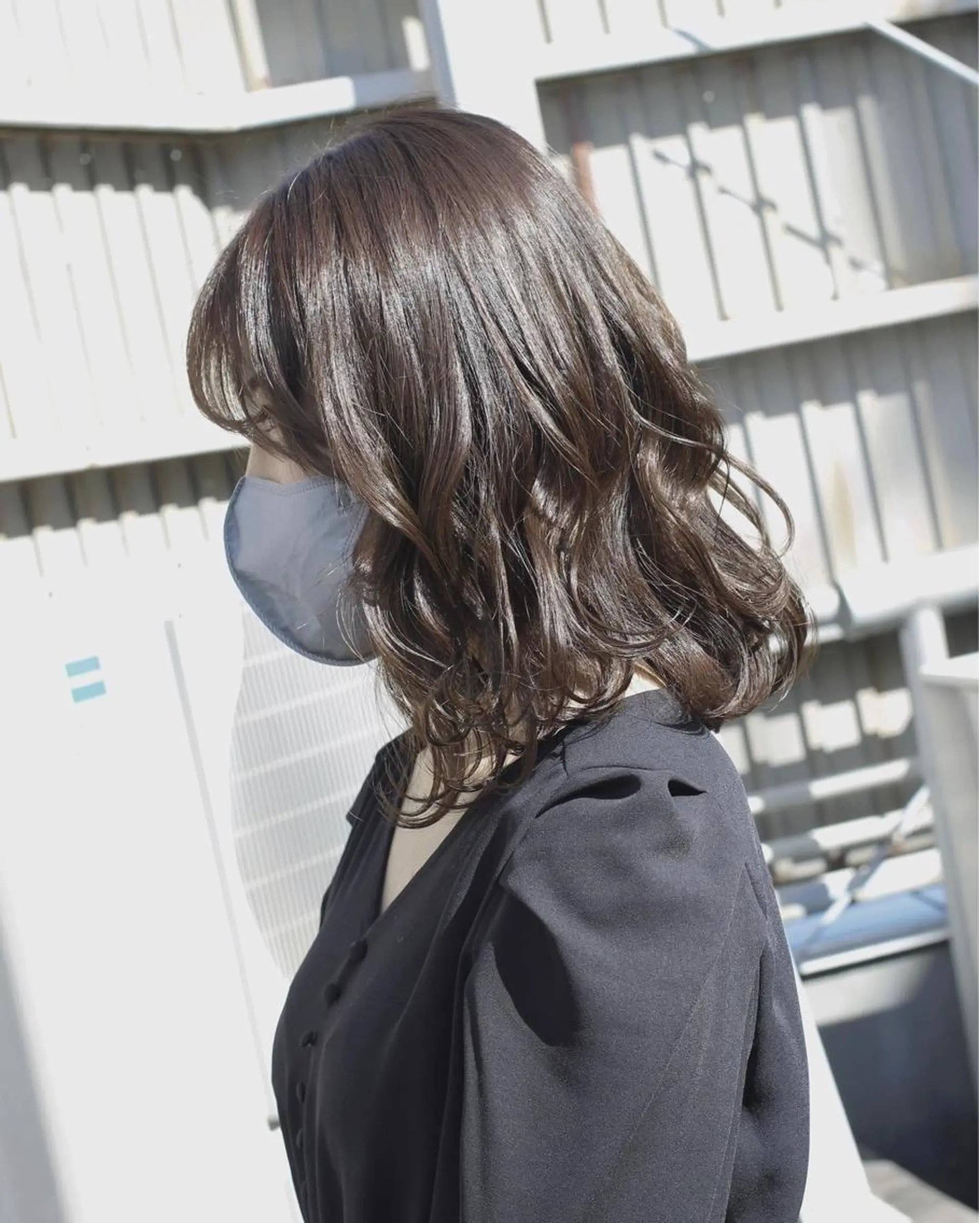 ミディアム カラー ブラウンカラー カット ヘアカラー 土居 正季のヘアスタイル