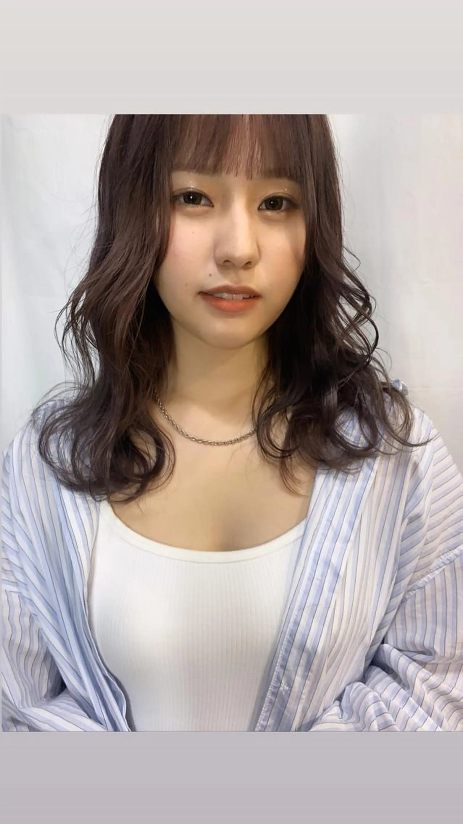 セミロング カラー ヘアアレンジ 髙塚碧🇰🇷 韓国ヘア🎗️のヘアスタイル