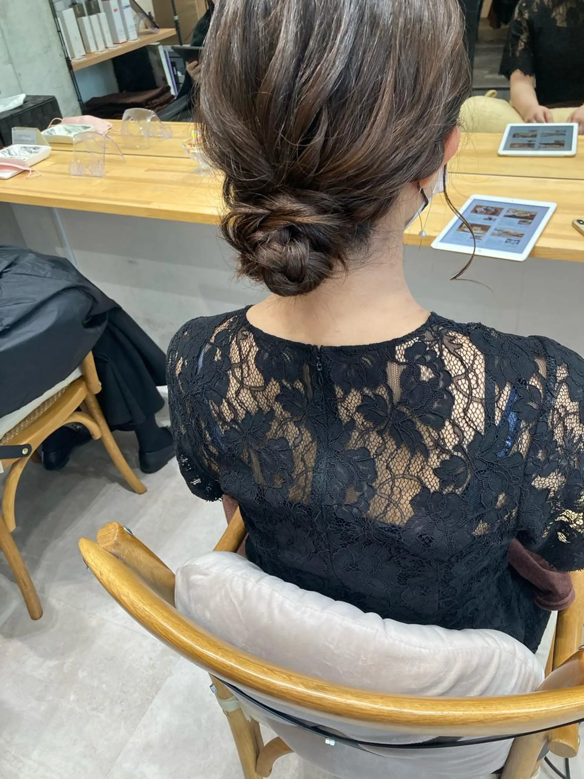 ミディアム ヘアセット ✨色持ちの良い艶 カラー✨蟹江真世のヘアスタイル