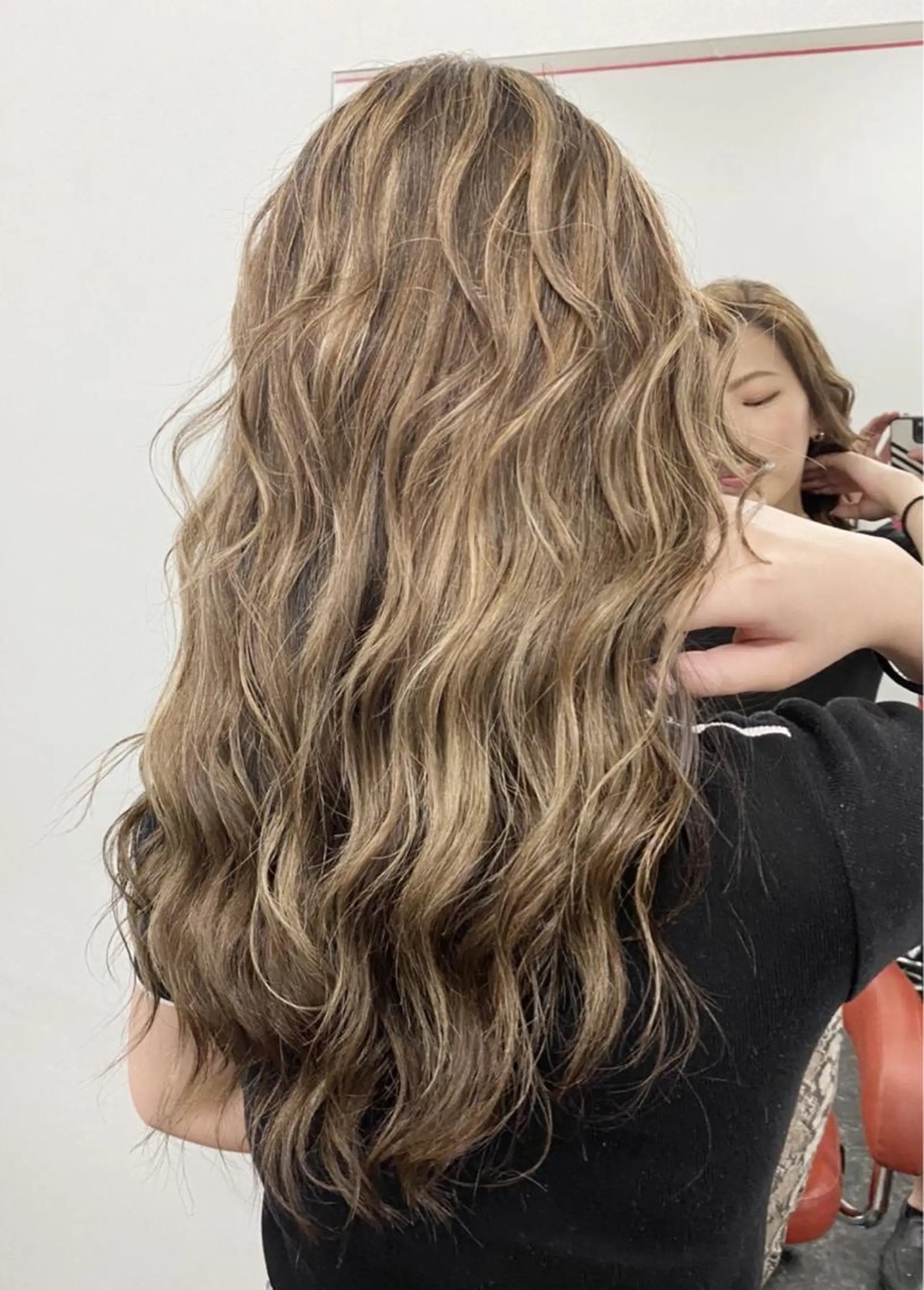 ロング カラー ヘアアレンジ メンズ 🧡可愛い色落ち🧡 ハイトーン特化🧡のヘアスタイル