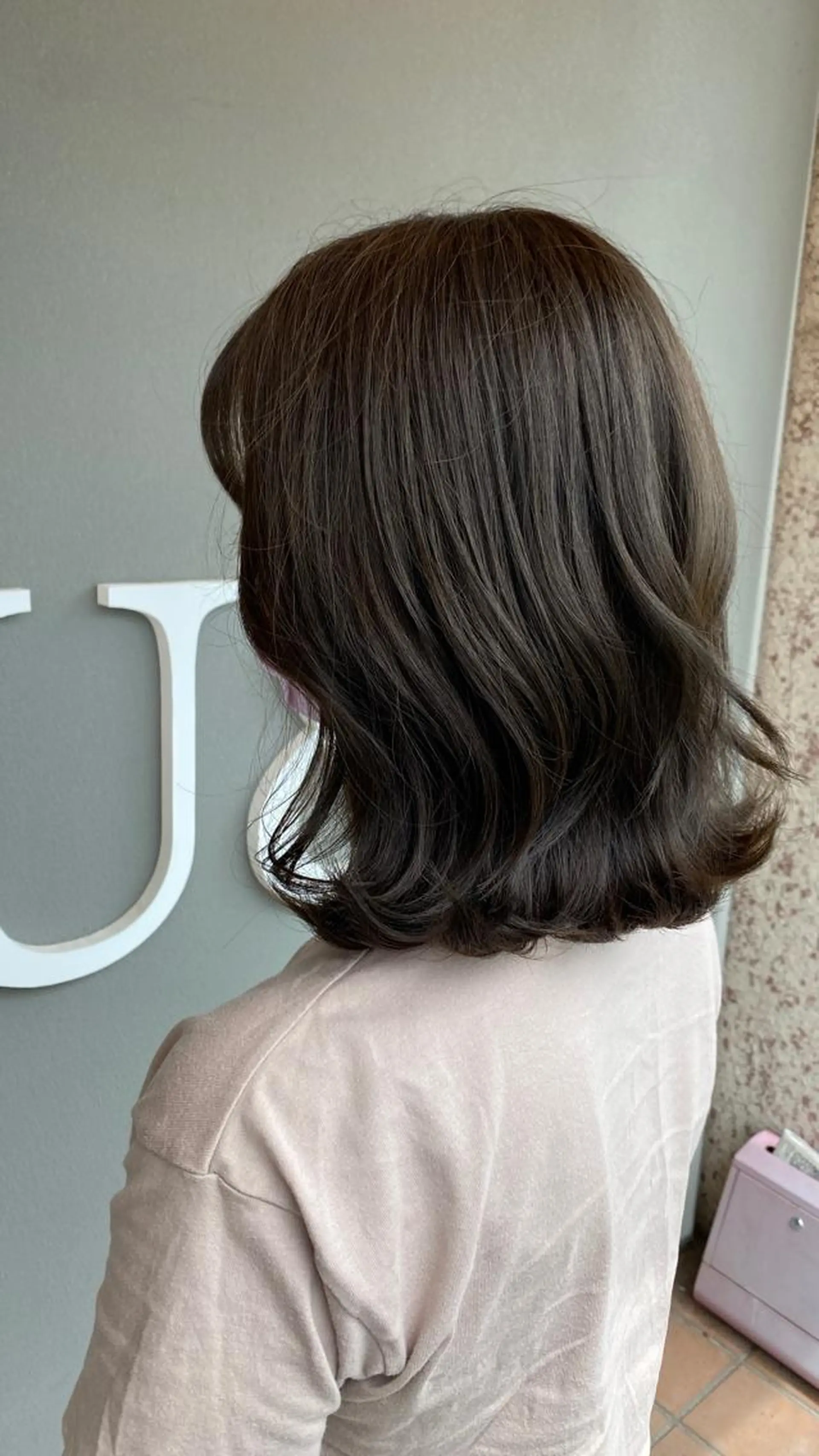 ミディアム カット ヘアカラー トリートメント 平田 広大のヘアスタイル