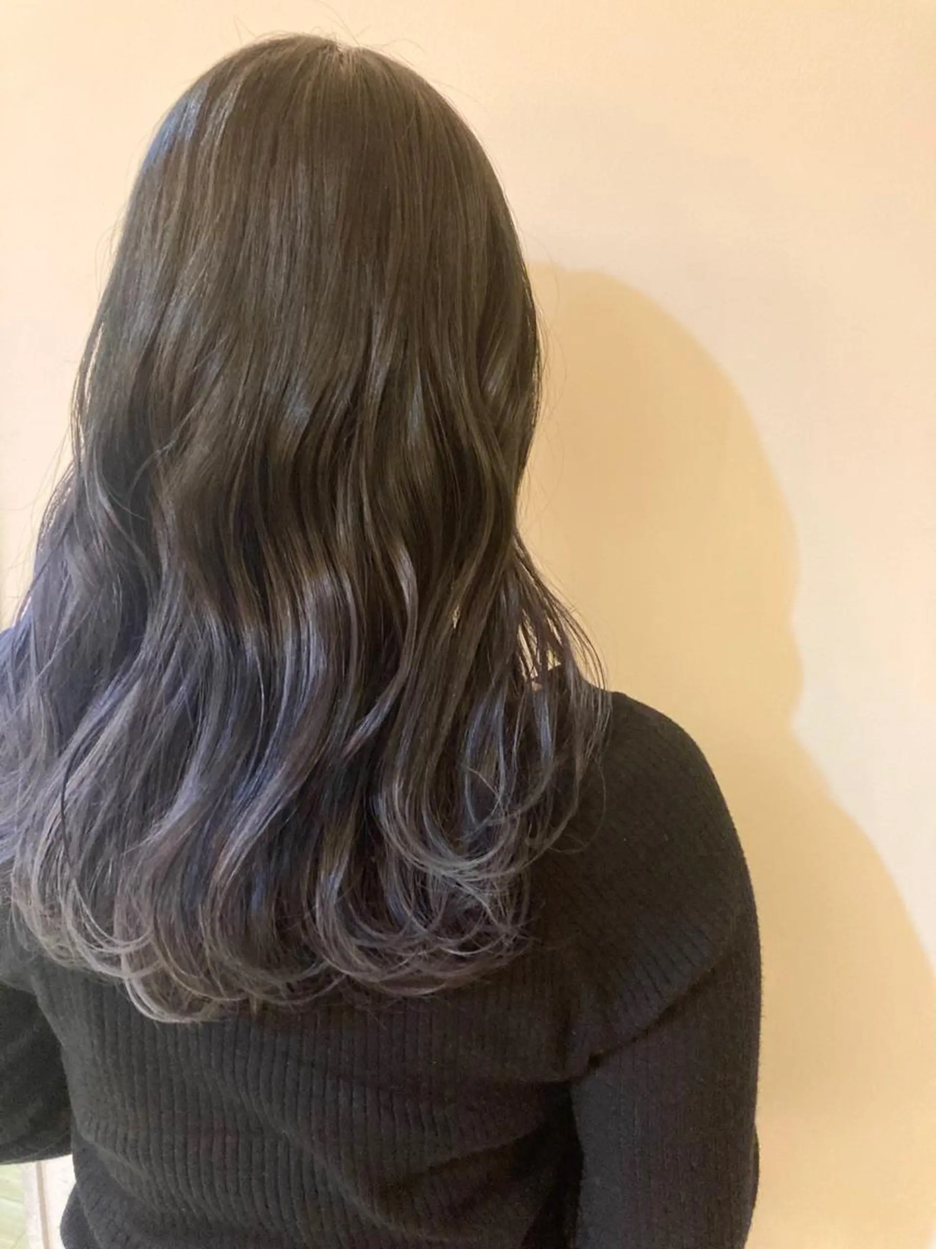 ロング カラー 透明感カラー パープルカラー ペッツ本店 スタイリスト増田ゆきのヘアスタイル