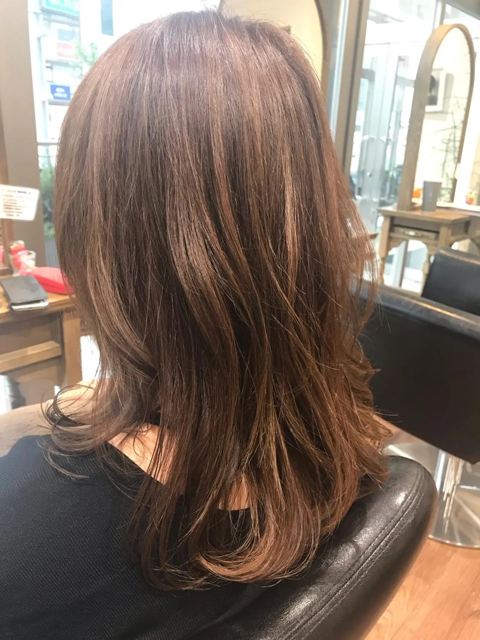 ロング カラー カット アザマ　ヤスカツ _rosso 川口のヘアスタイル