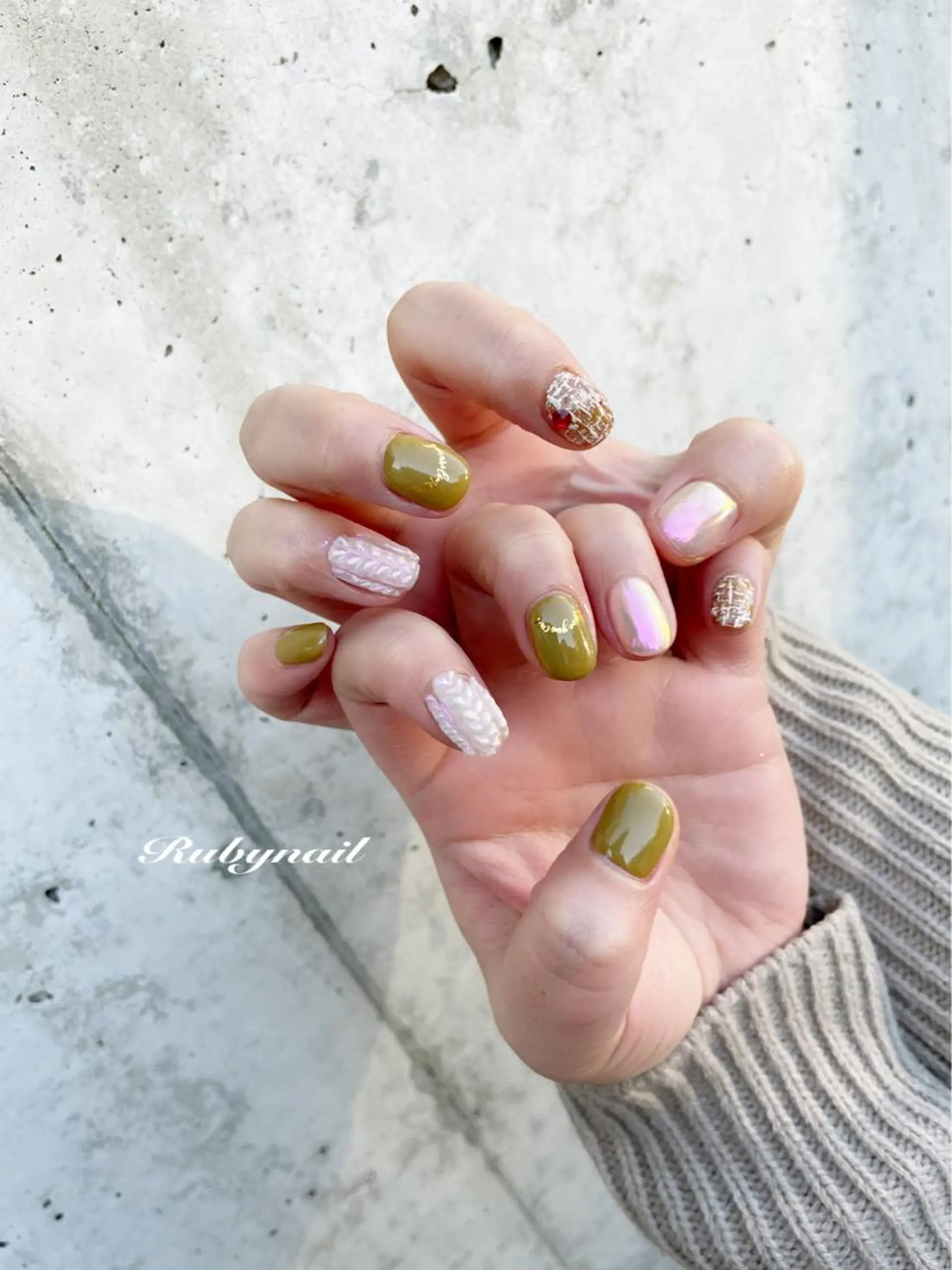 ネイル ミラーネイル プライベートサロン Rubynailのネイルデザイン