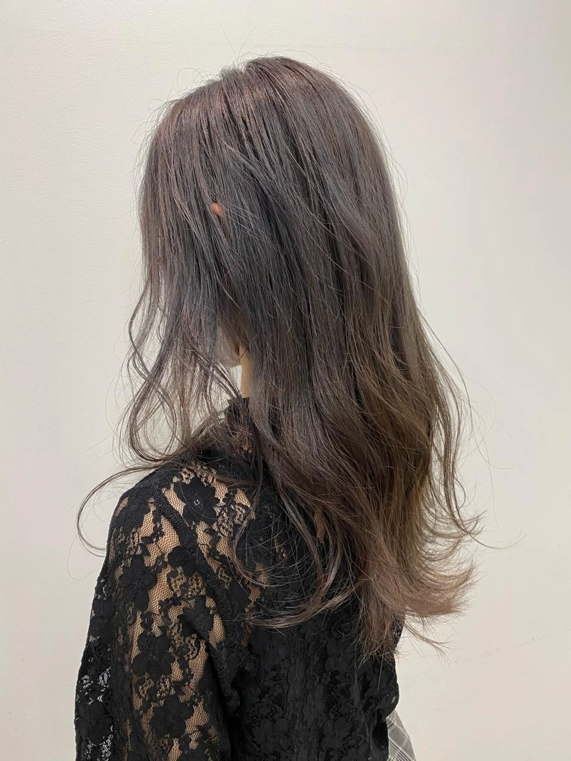 ロング カラー アッシュ ブリーチ オレンジ 似合わせ専門美容師 なかじまのヘアスタイル