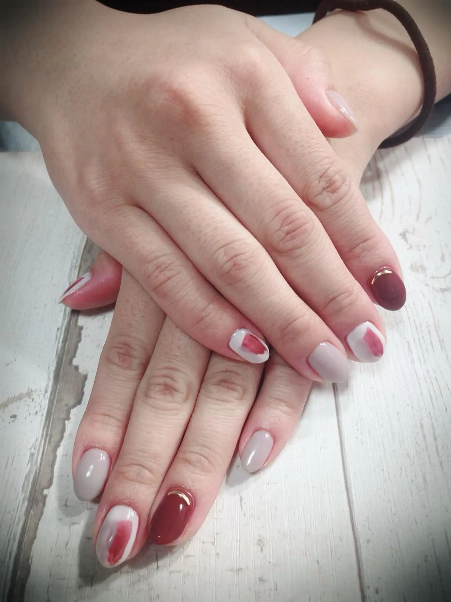 ネイル ハンドケア 北浦和 自爪育成ケアのネイルデザイン