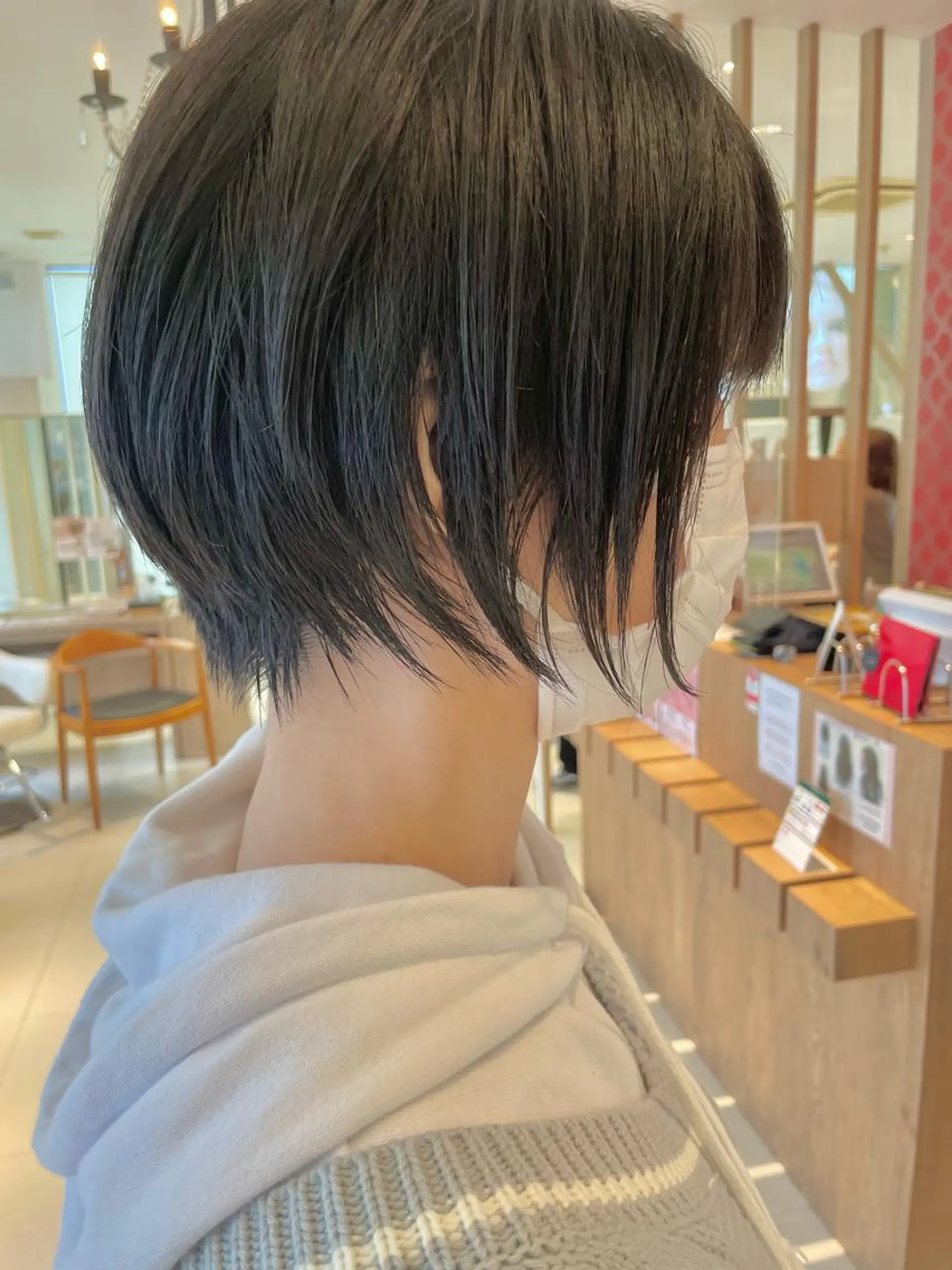 ショート ショートボブ 丸みショート ミストバング ボブ ショートヘア 鶴岡で縮毛矯正なら お任せ！ハヤシナオミのヘアスタイル