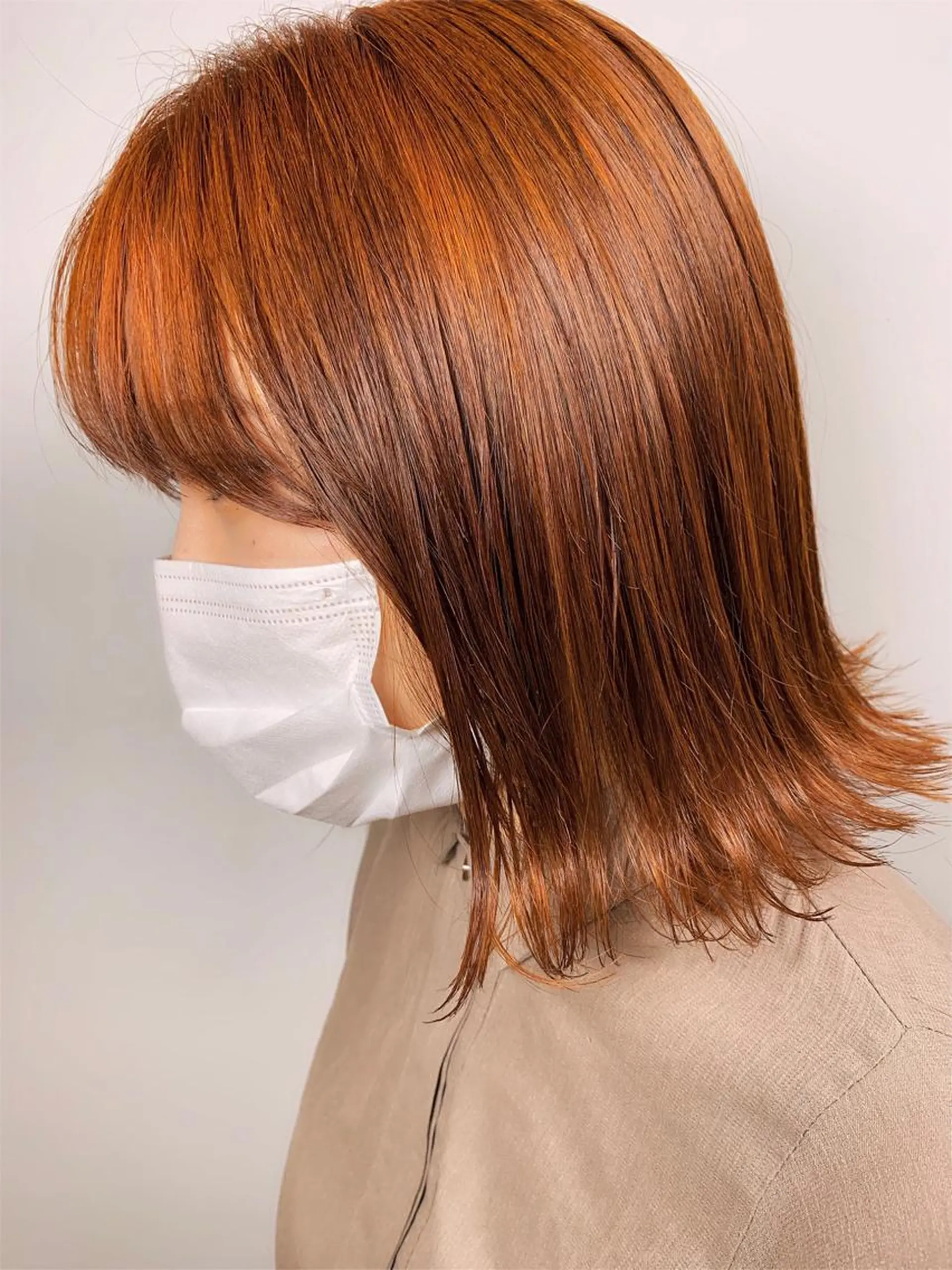 ショート カラー オレンジ カット ヘアカラー トリートメント tension 【テンション】のヘアスタイル
