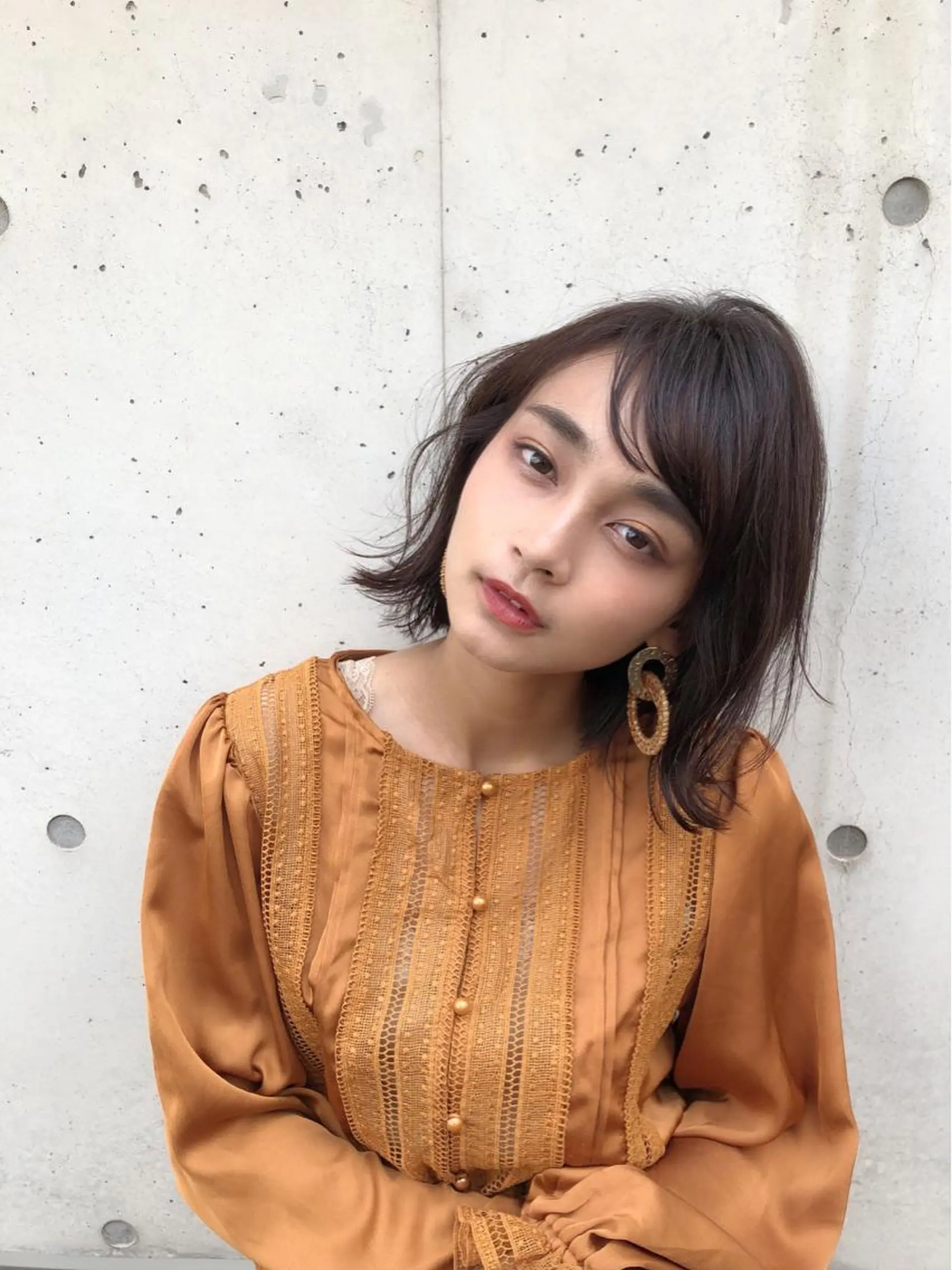 ミディアム カラー 切りっぱなしボブ ボブ レイヤー×髪質改善✨ 渋谷/佐藤侑哉のヘアスタイル