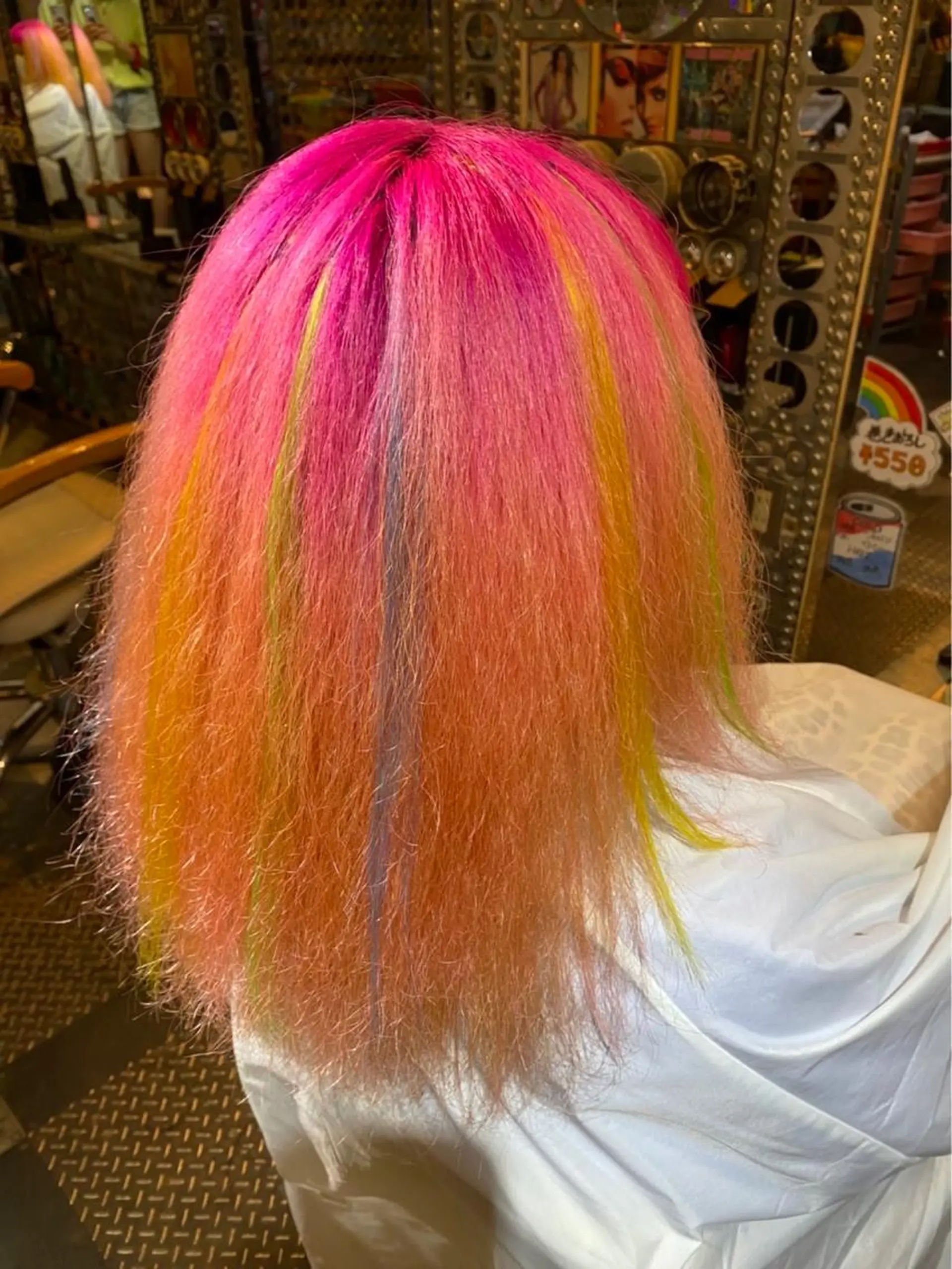 ミディアム カラー ヘアアレンジ メッシュ エクステ KOYA ｺﾔのヘアスタイル