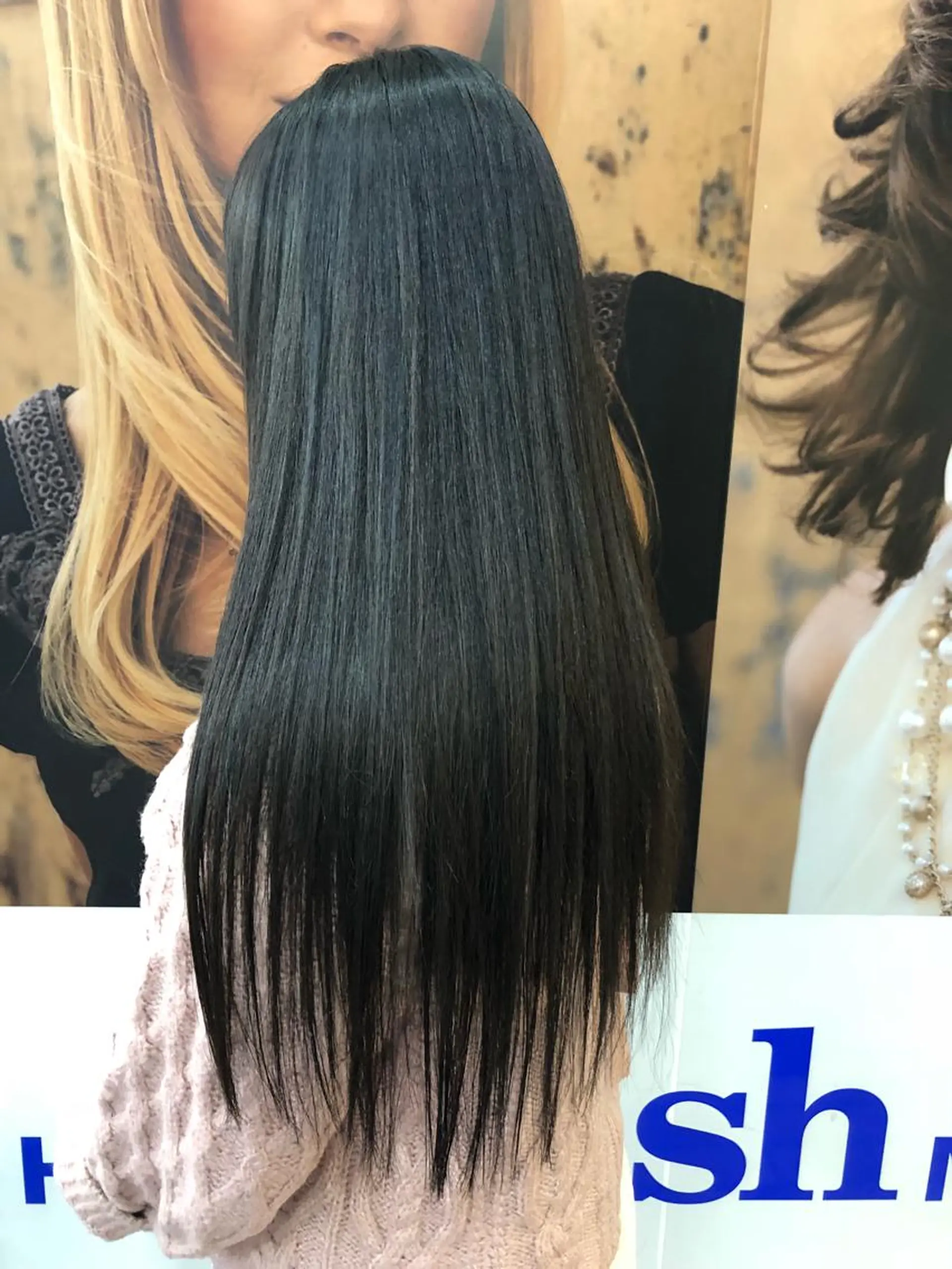 ロング パーマ 髪質改善 縮毛矯正 丸みショートボブ/ タッセルボブ 吉野のヘアスタイル