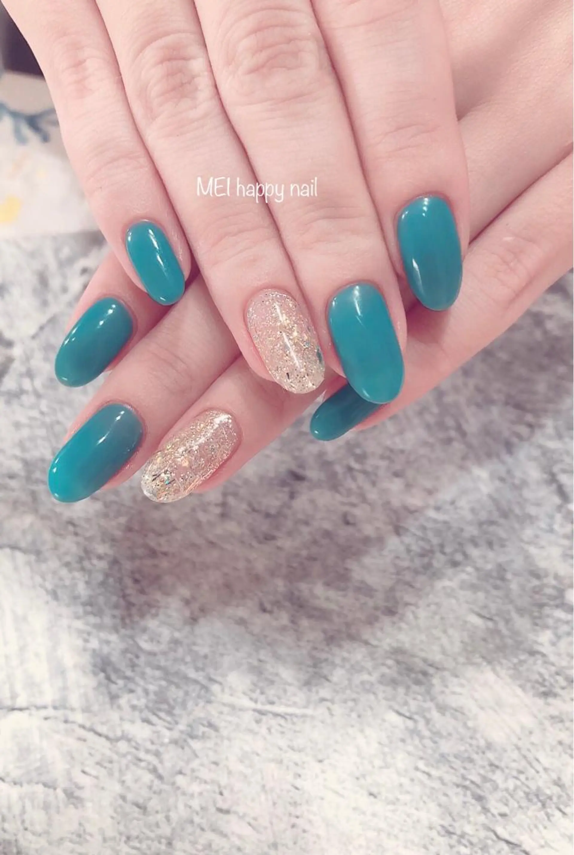 ネイル ジェルネイル パラジェル 北浦和 自爪育成ケアのネイルデザイン