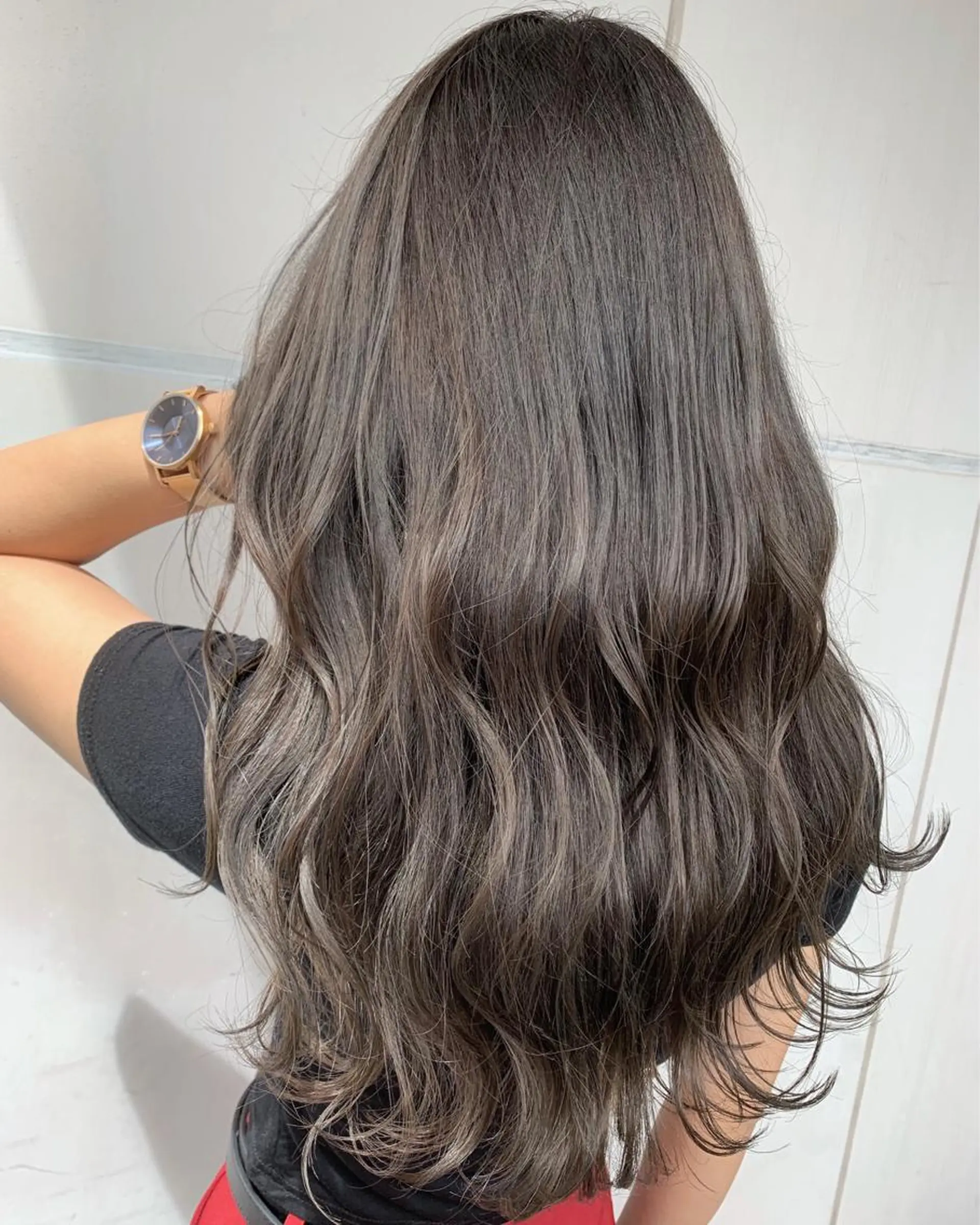 ロング カラー カット ヘアカラー トリートメント 髪質改善will hairdesignのヘアスタイル