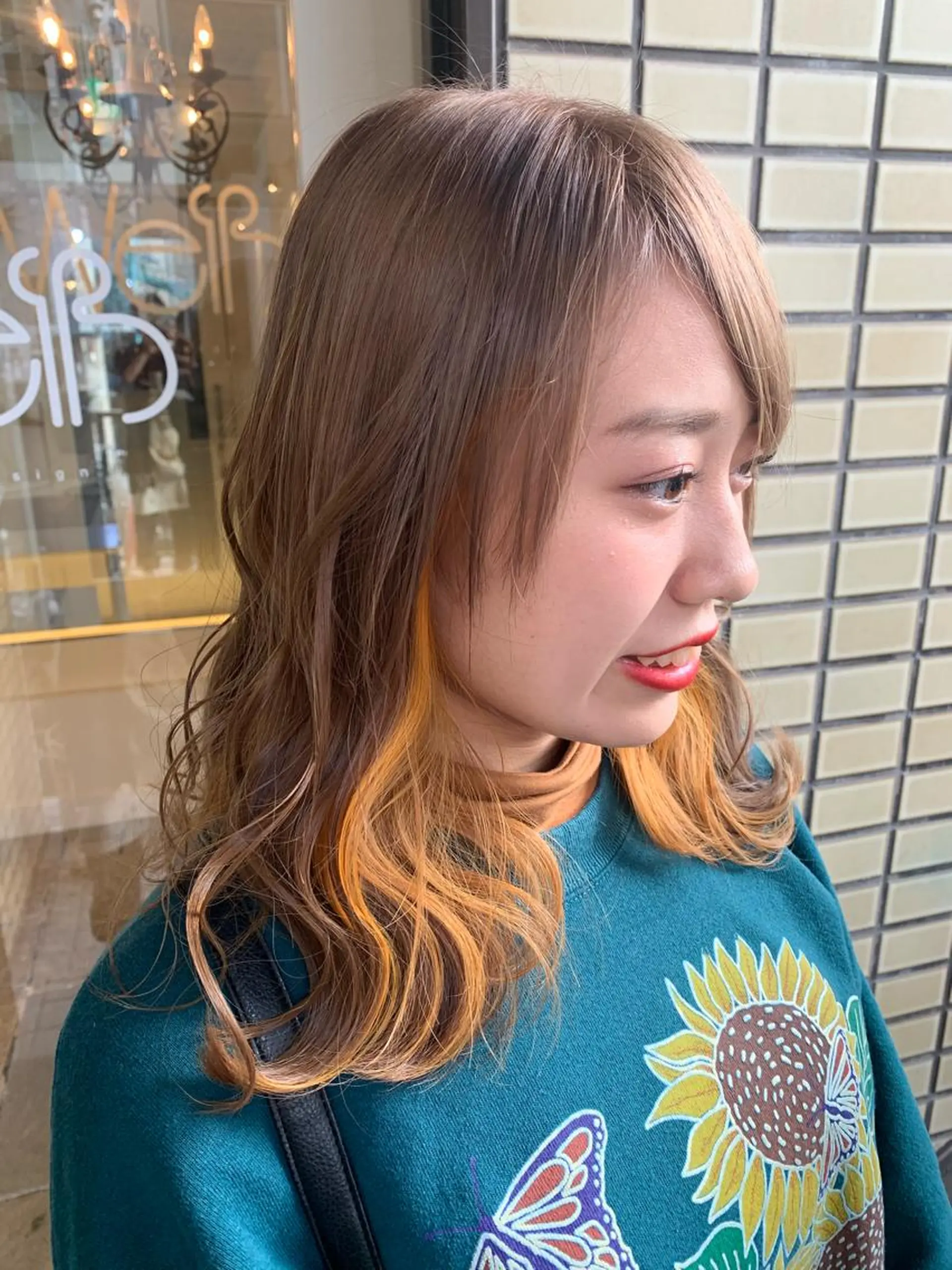 セミロング カラー 渡辺 健太のヘアスタイル