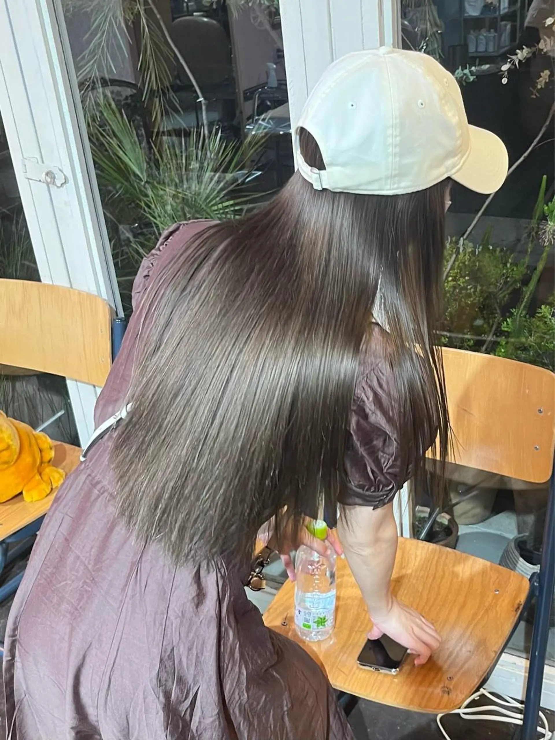 ロング アッシュ アッシュブラウン Junmi/ﾁｶｼﾂ /堀江のヘアスタイル