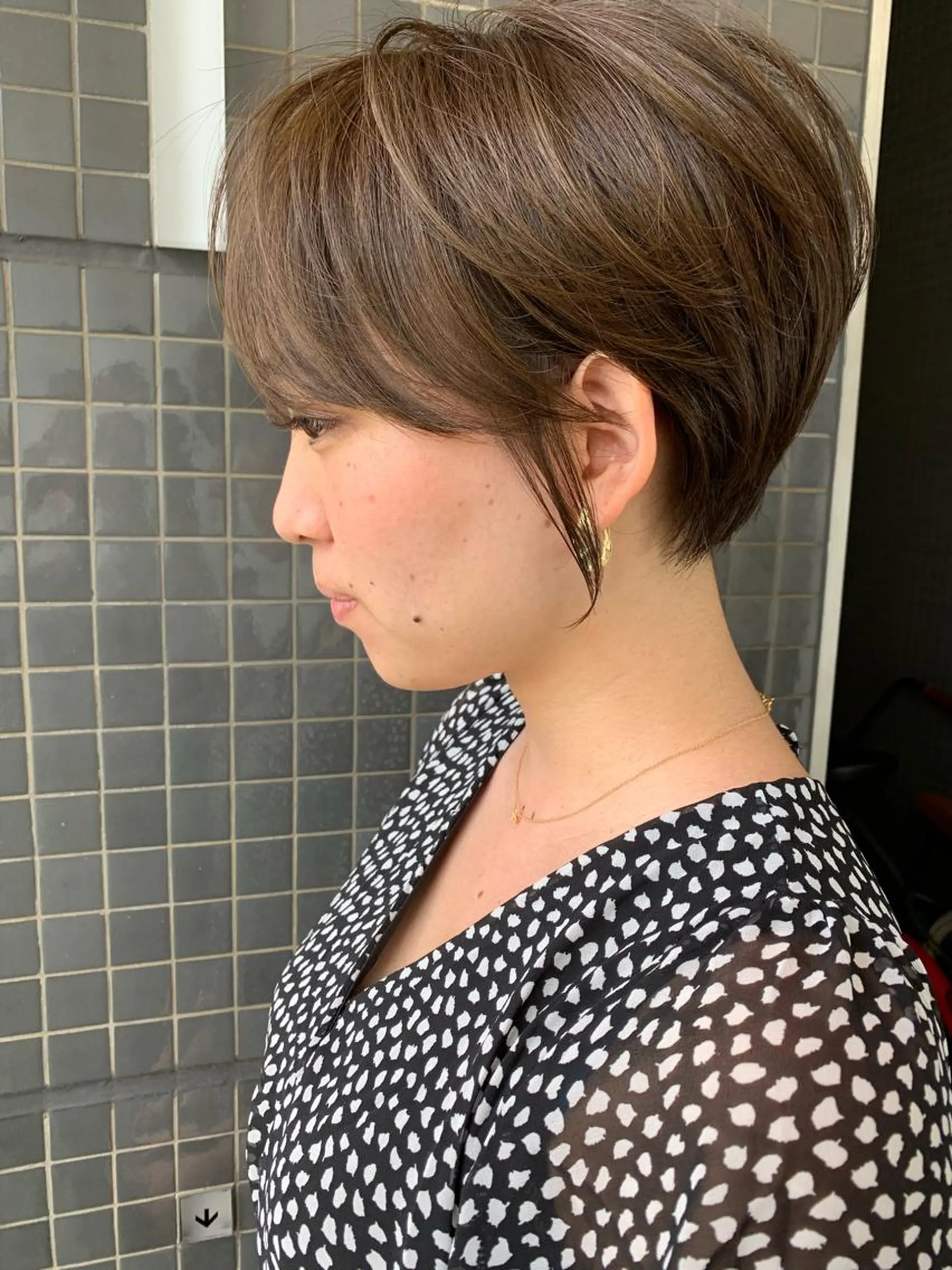 ショート カラー ショートヘア 髪質改善サロン 心斎橋ARCHEのヘアスタイル