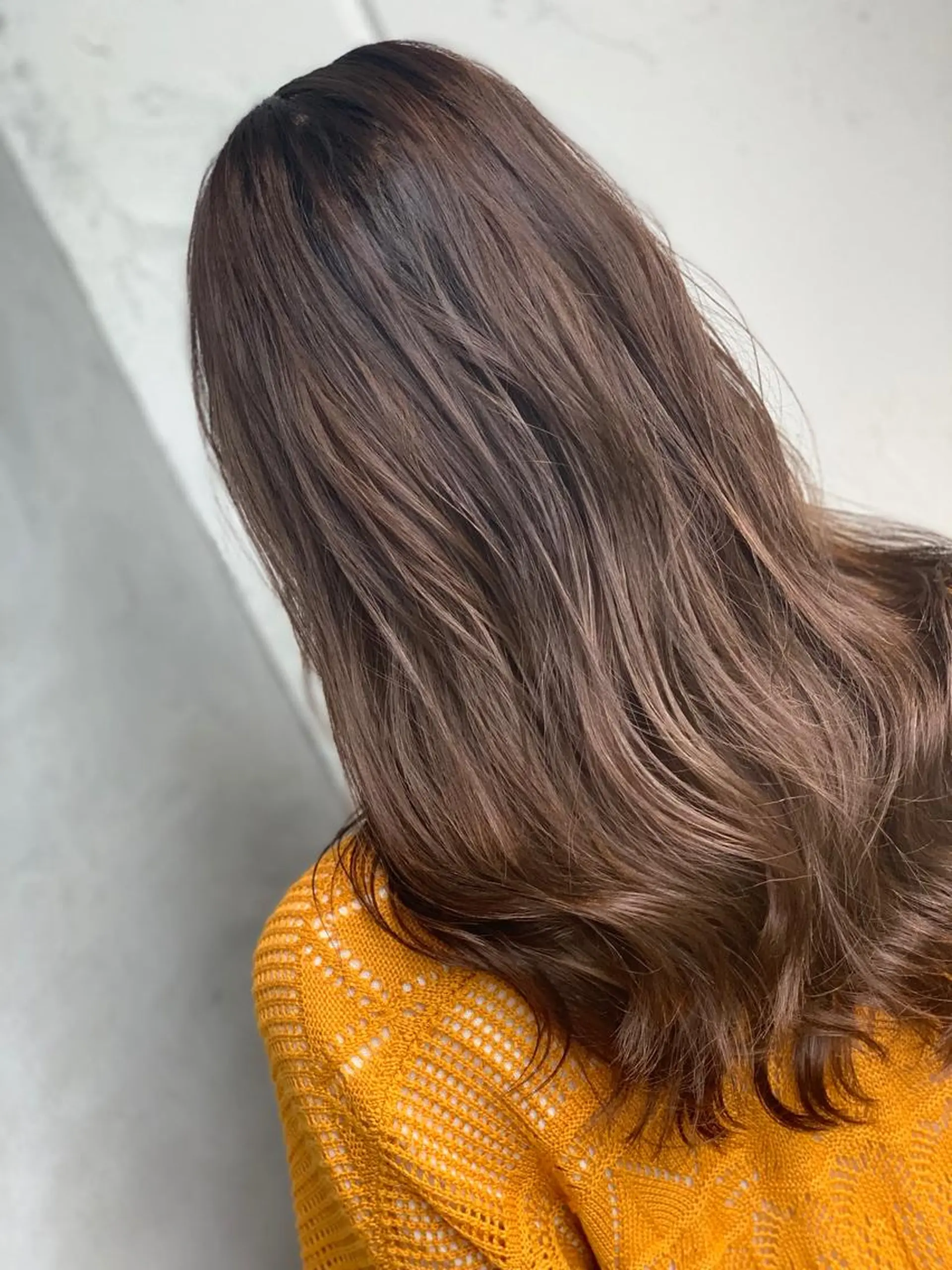 セミロング カラー セミロングパーマ アディクシーカラー ベージュカラー 透明感カラー グレージュ ヘアカラー トリートメント ♦️髪質改善♦️ 【CHERIM】福島のヘアスタイル