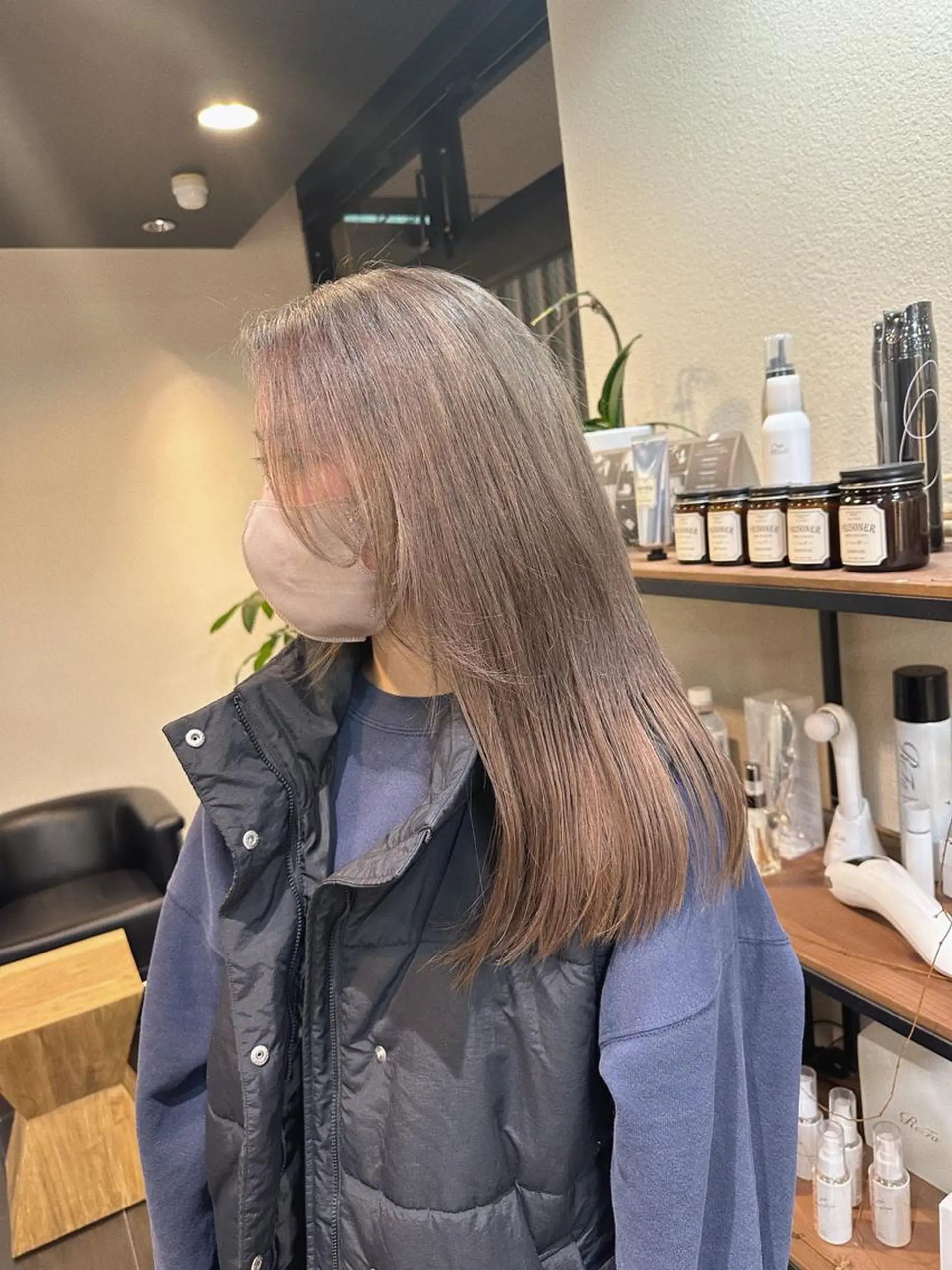 ロング カラー ブリーチカラー/ベー ジュ/Hono🦖のヘアスタイル