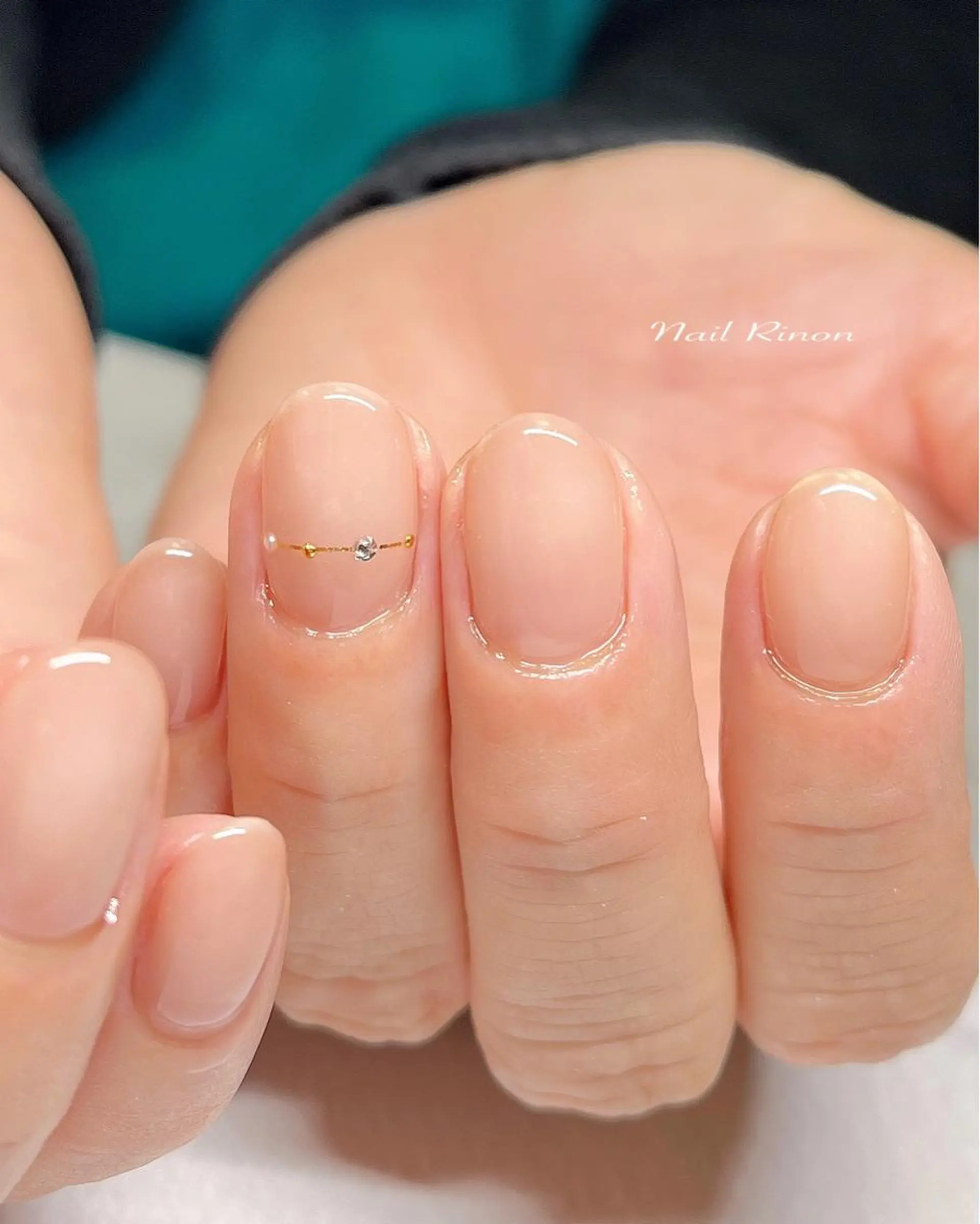 ネイル シンプルネイル ハンドネイル Nail Rinonのネイルデザイン