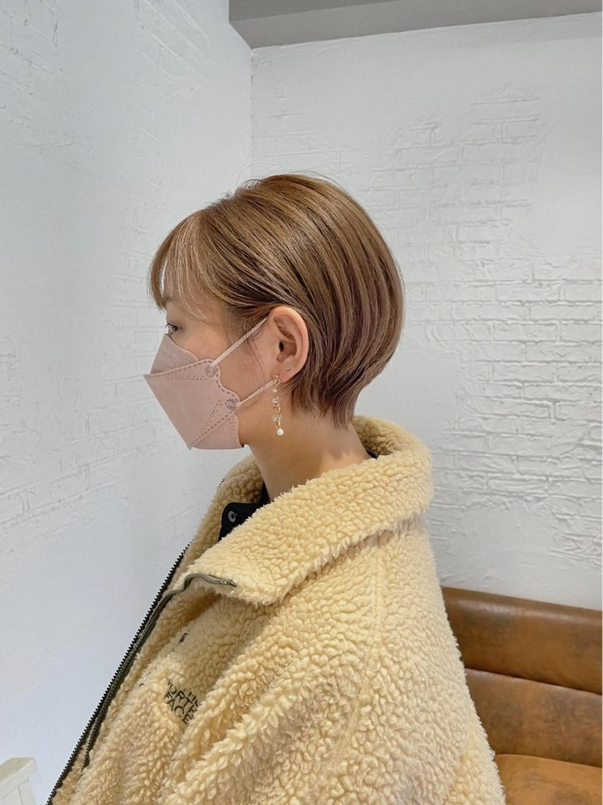 ショート ハイライト 髪質改善 韓国風ヘア レイヤーカット 縮毛矯正 カット ヘアカラー トリートメント ヨシムラ リオのヘアスタイル