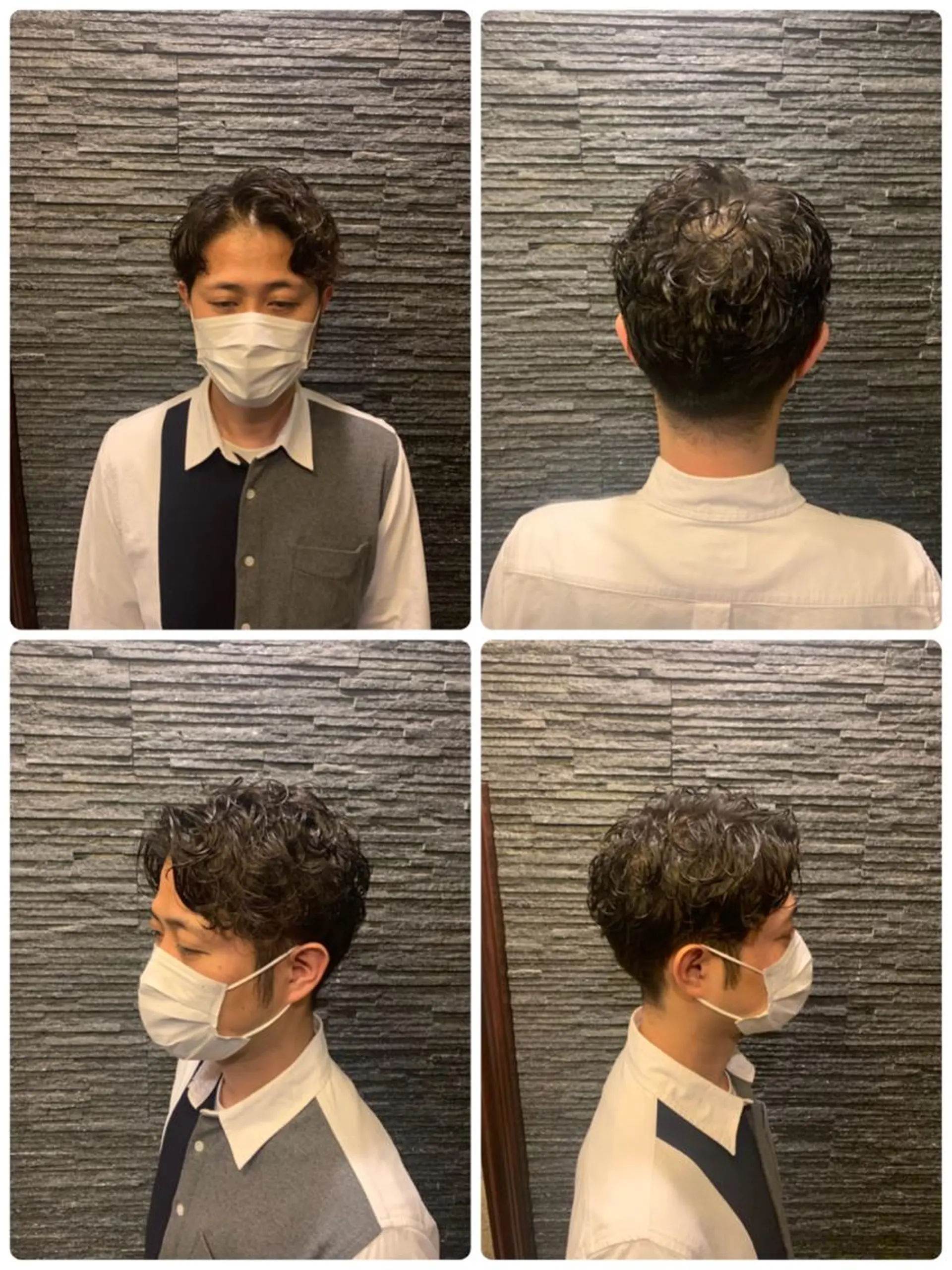 ショート パーマ メンズ メンズパーマ カット パーマ 高橋 大輔のヘアスタイル