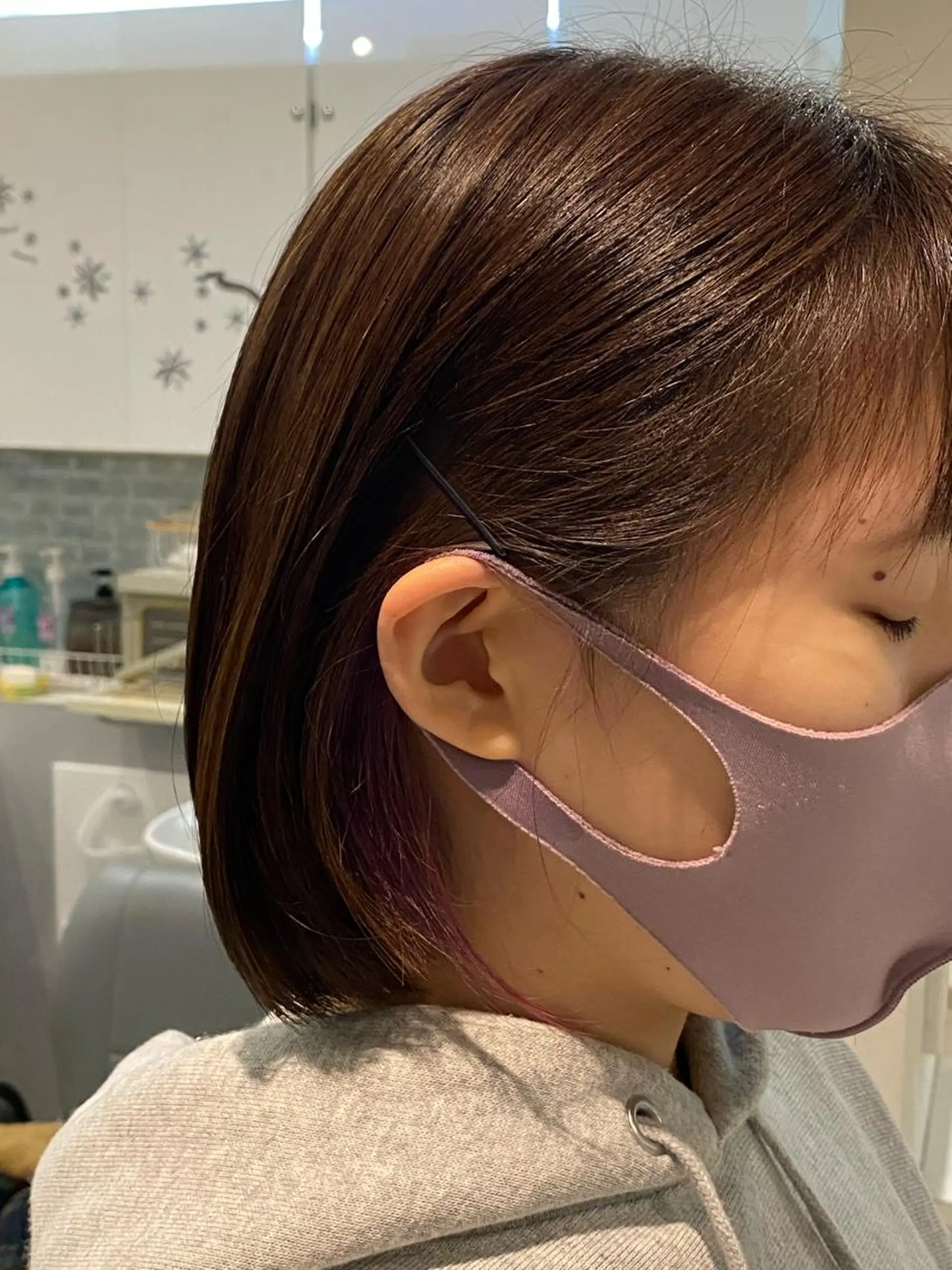 カラー イヤリングカラー ベストヘアー上本郷所属・黒川 奨のヘアスタイル