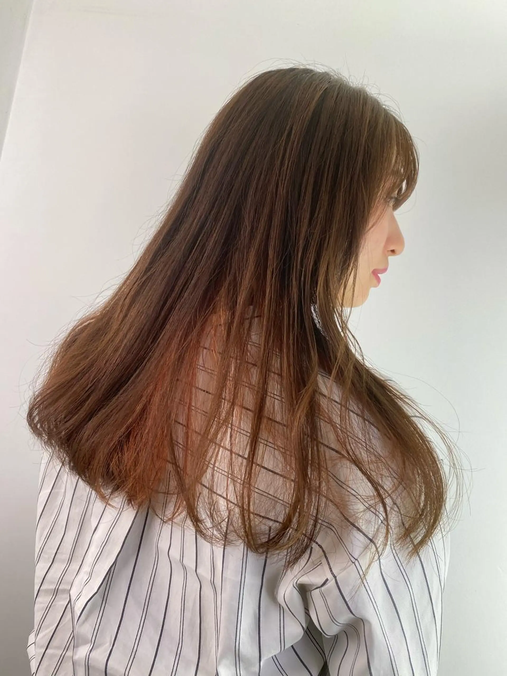 ロング カラー カット ヘアカラー ハイトーンヘア/ 島崎　タクミのヘアスタイル