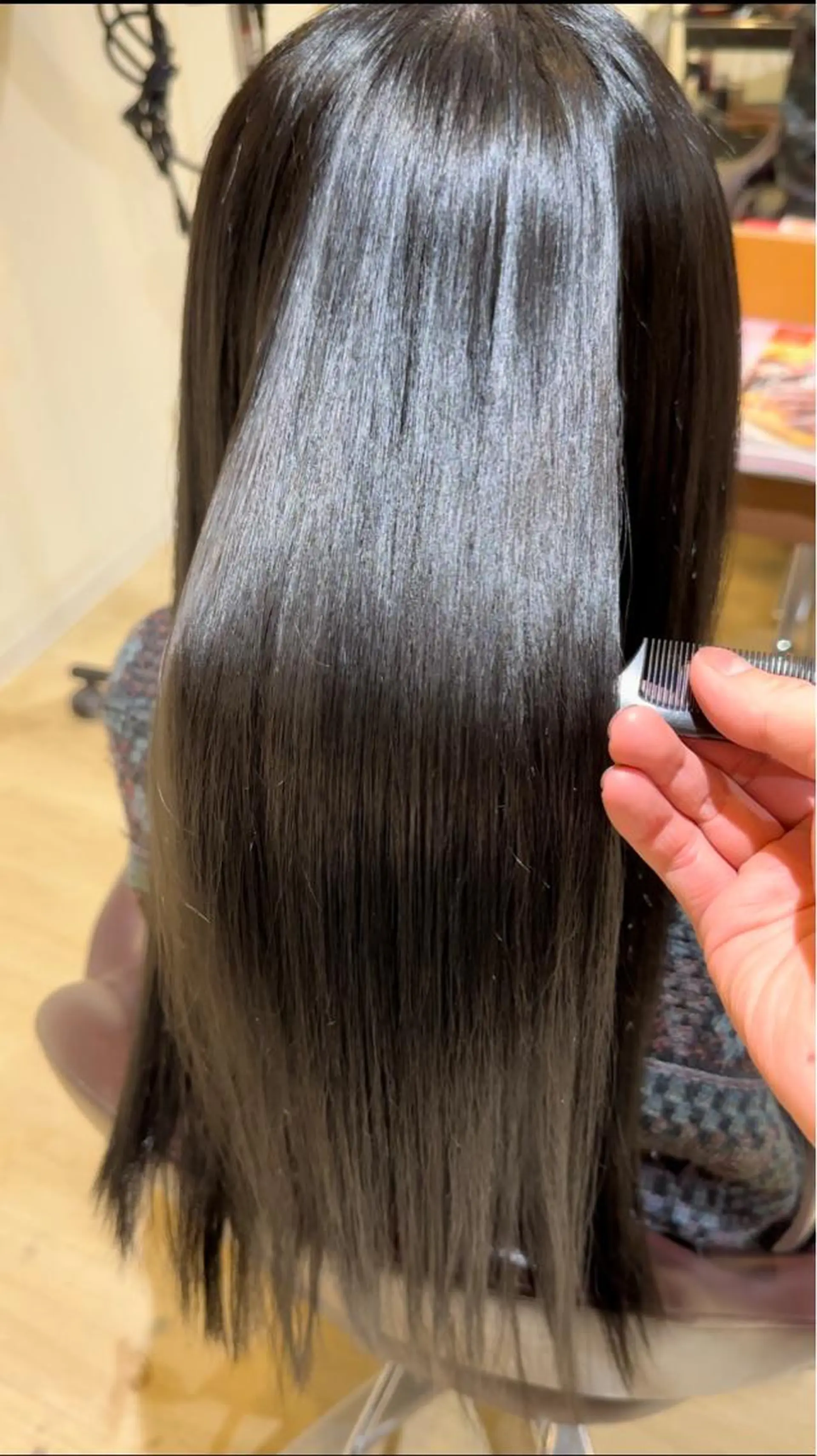 セミロング 縮毛矯正 髪質改善/小顔 レイヤー/yasuのヘアスタイル