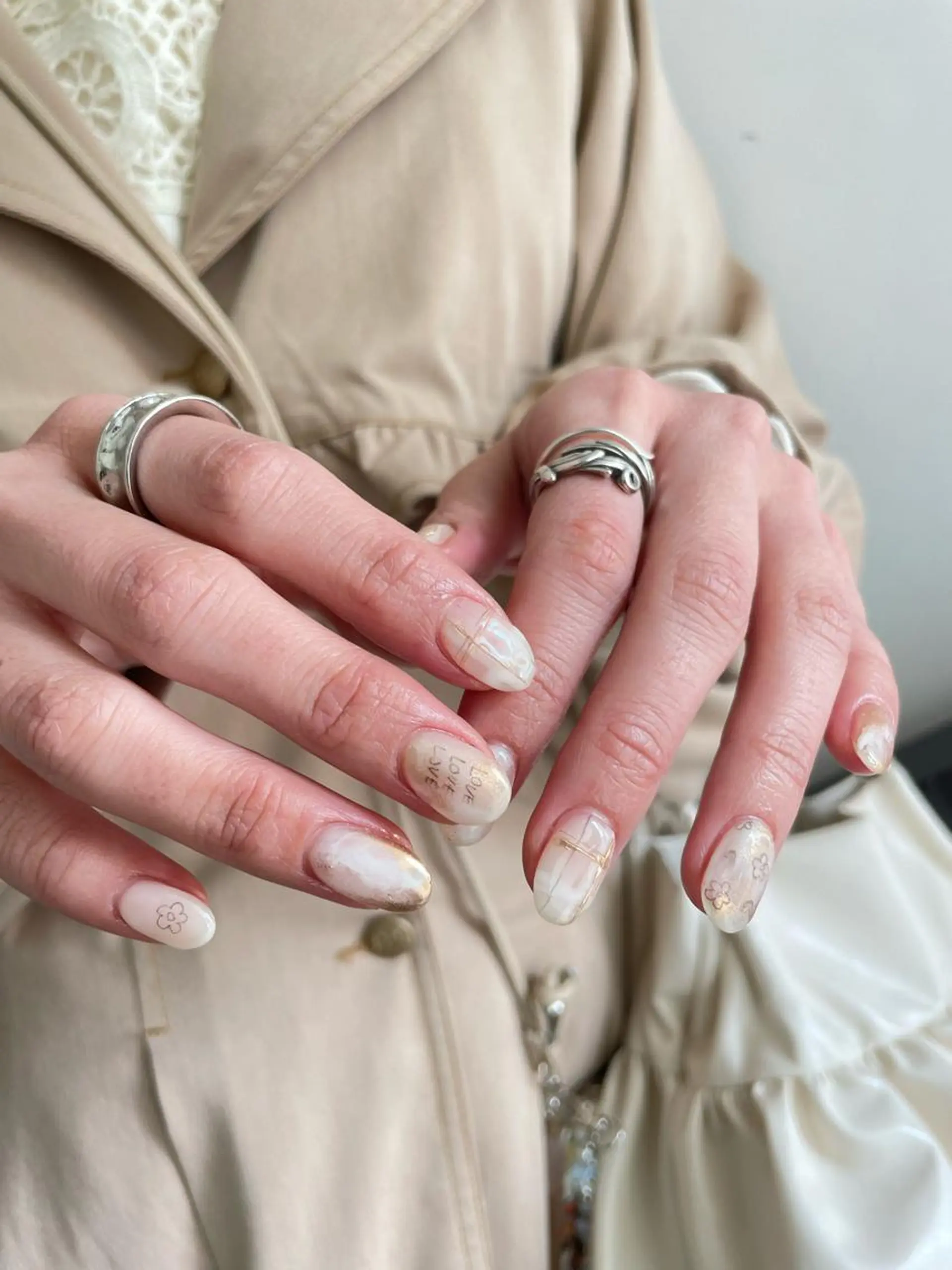 ネイル 【淡色color/ nail】maikoのネイルデザイン