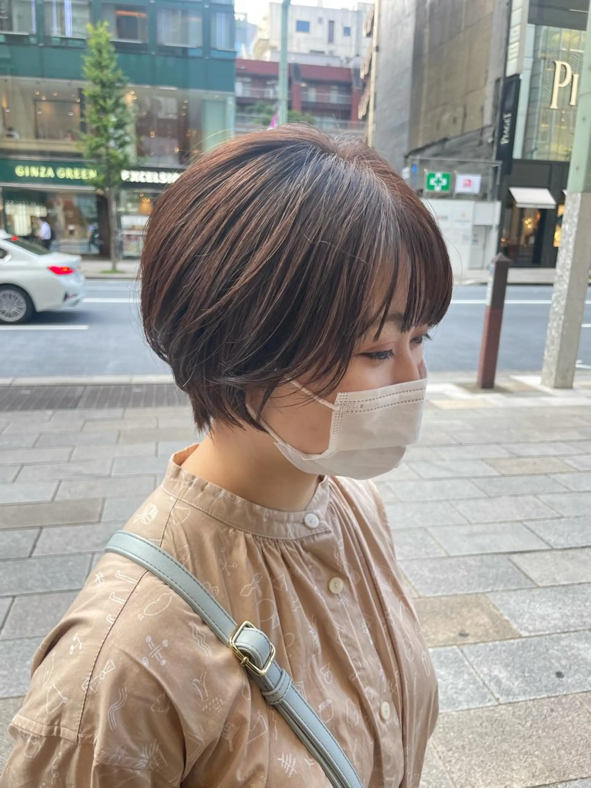 ショート かねやす ゆなのヘアスタイル
