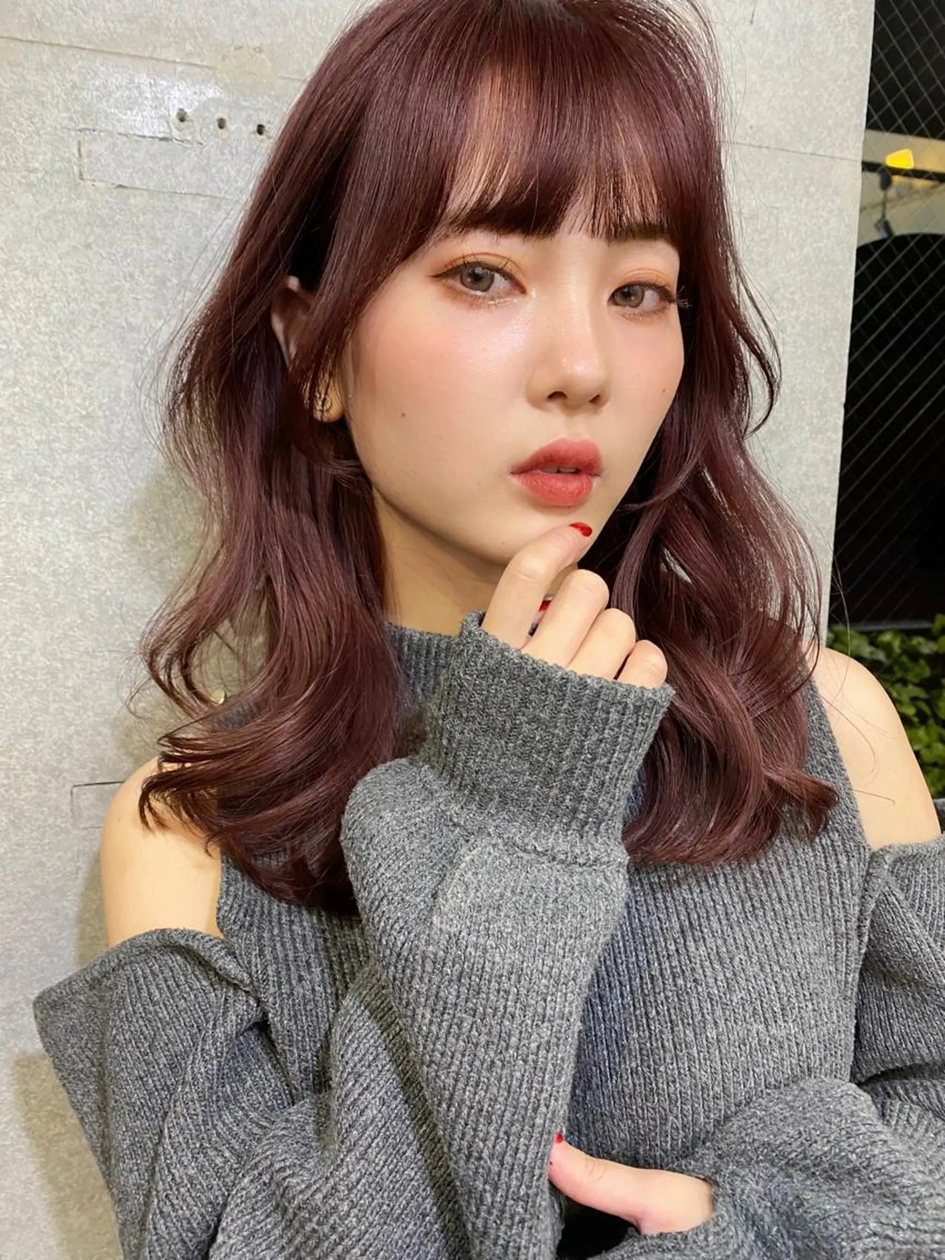 セミロング カラー パーマ 似合わせレイヤー 🇰🇷荒木洋文のヘアスタイル