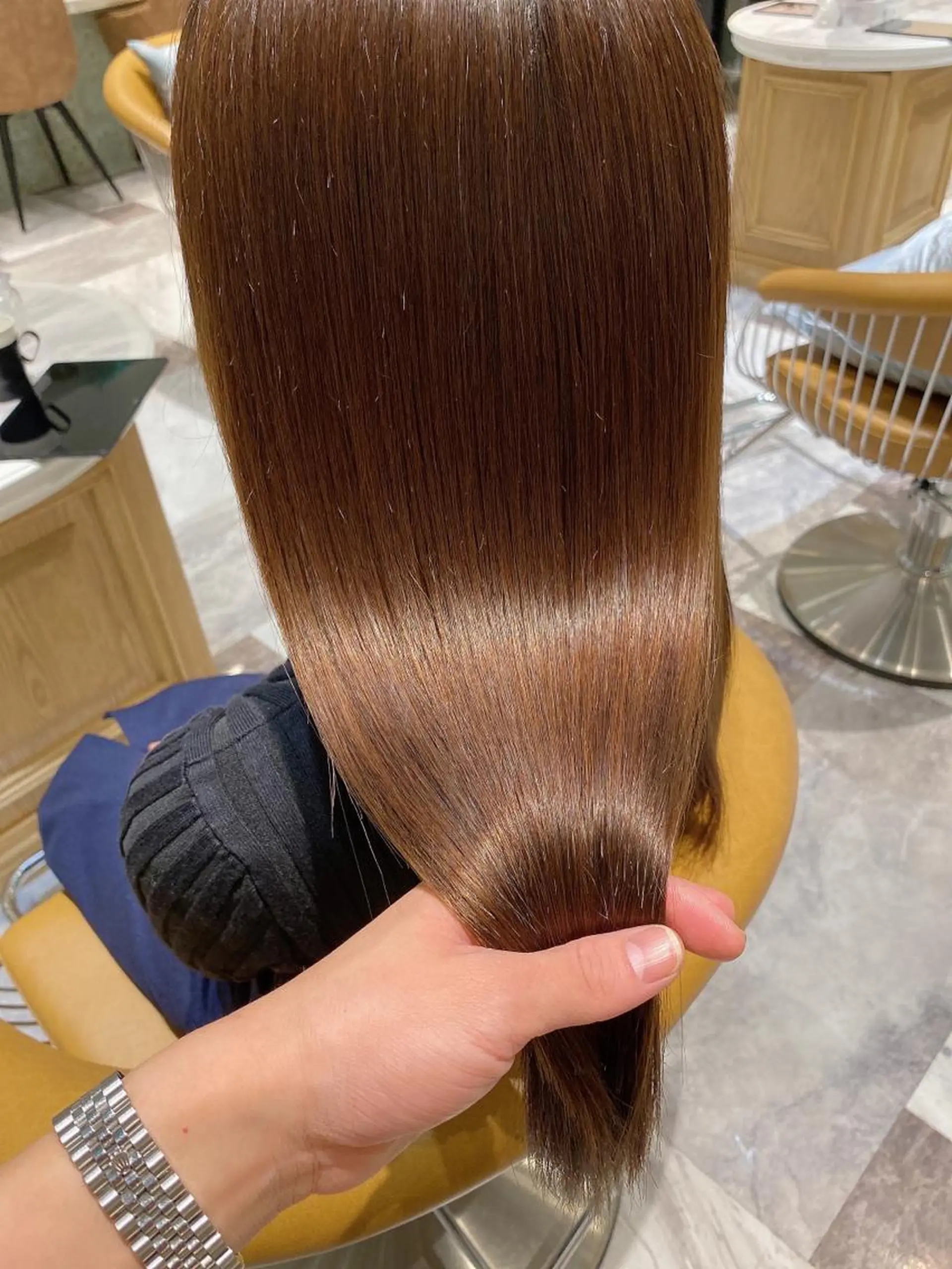 セミロング カラー カット レイヤーカット/ 顔周り 五島巨幹のヘアスタイル