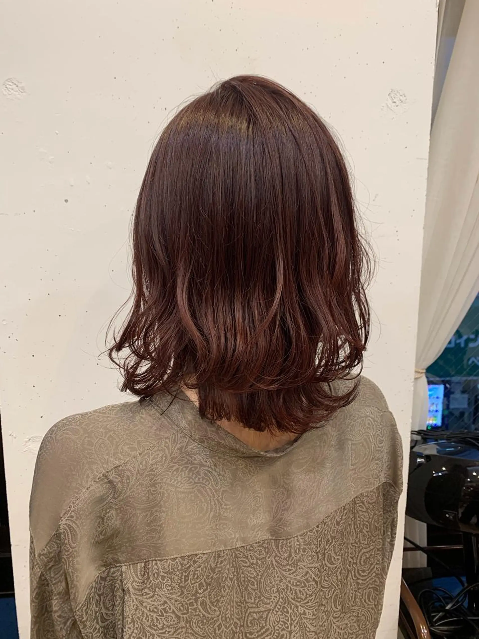 セミロング カラー まろやかカラー🤎 みなとまほのヘアスタイル
