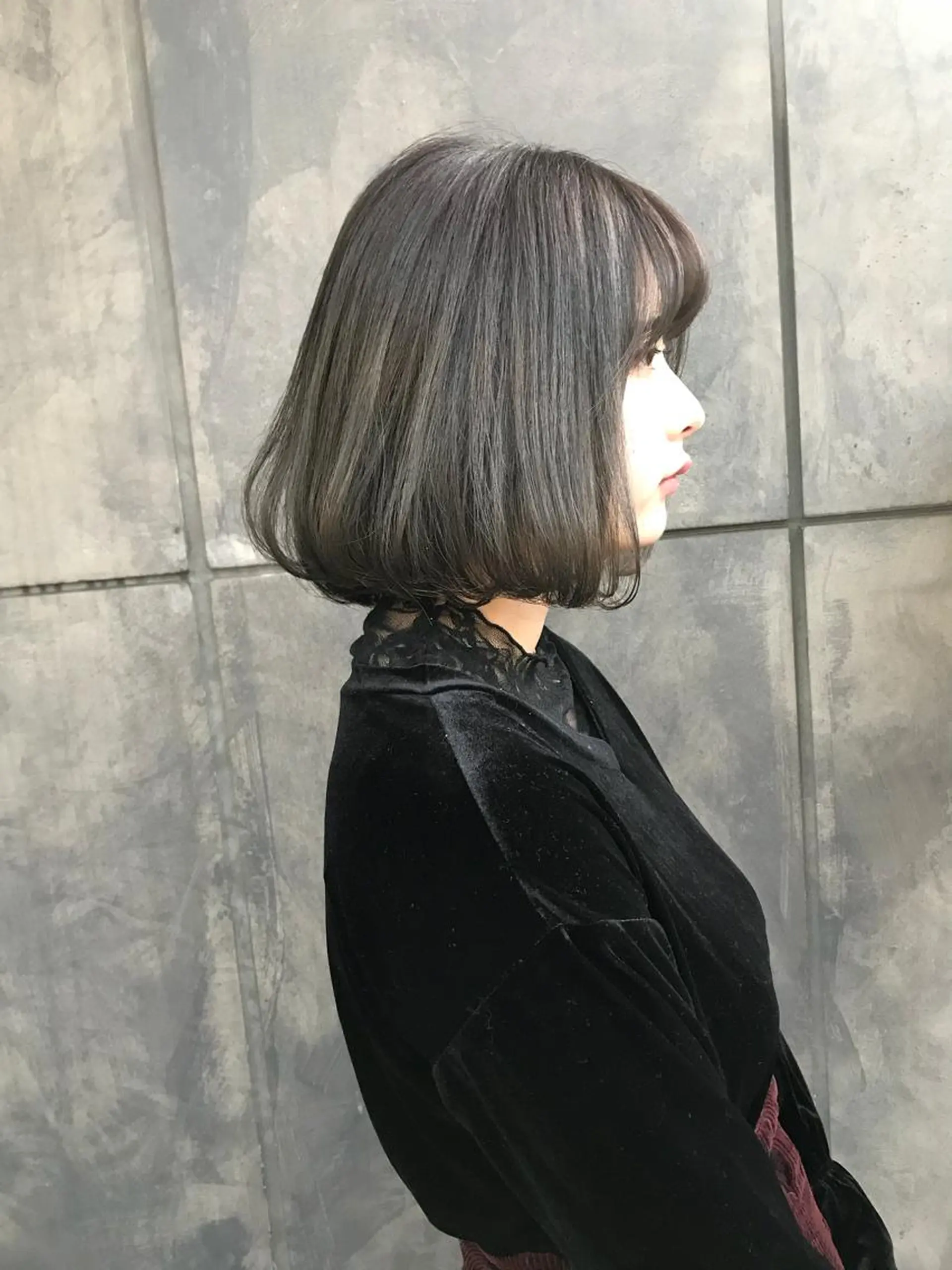 ミディアム ボブ No1韓国風レイヤー &カチモリ✨ /サキのヘアスタイル