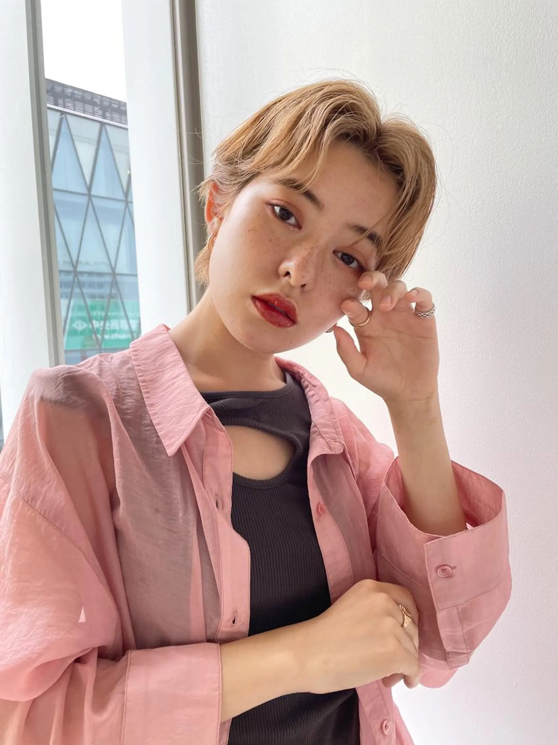 ロング カラー ヘアアレンジ ヘアカラー トリートメント ボブ×柔らかいカラー 🌷misaki𓍼のヘアスタイル