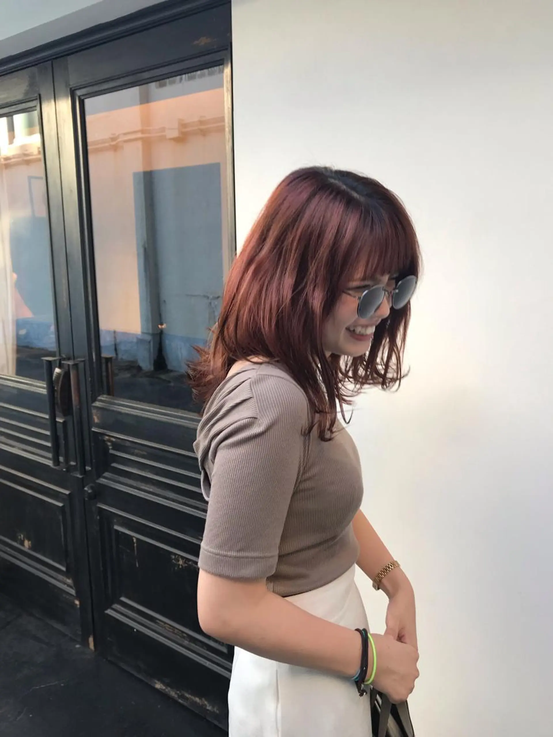 ミディアム カラー tonari 梅田、中崎町のヘアスタイル