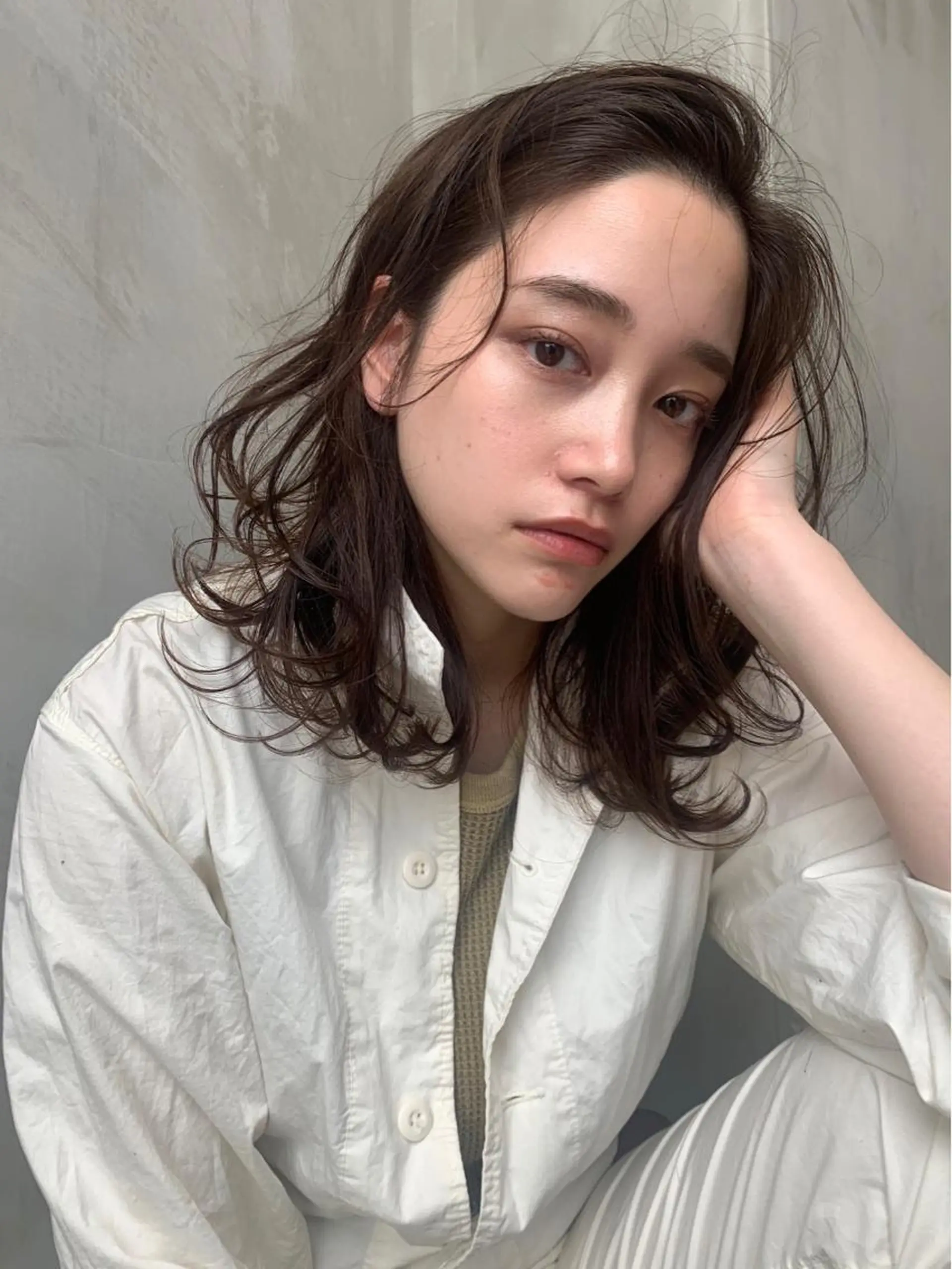 ミディアム カラー カット ヘアカラー トリートメント 🉐レイヤー/塩見 弘樹🉐渋谷のヘアスタイル