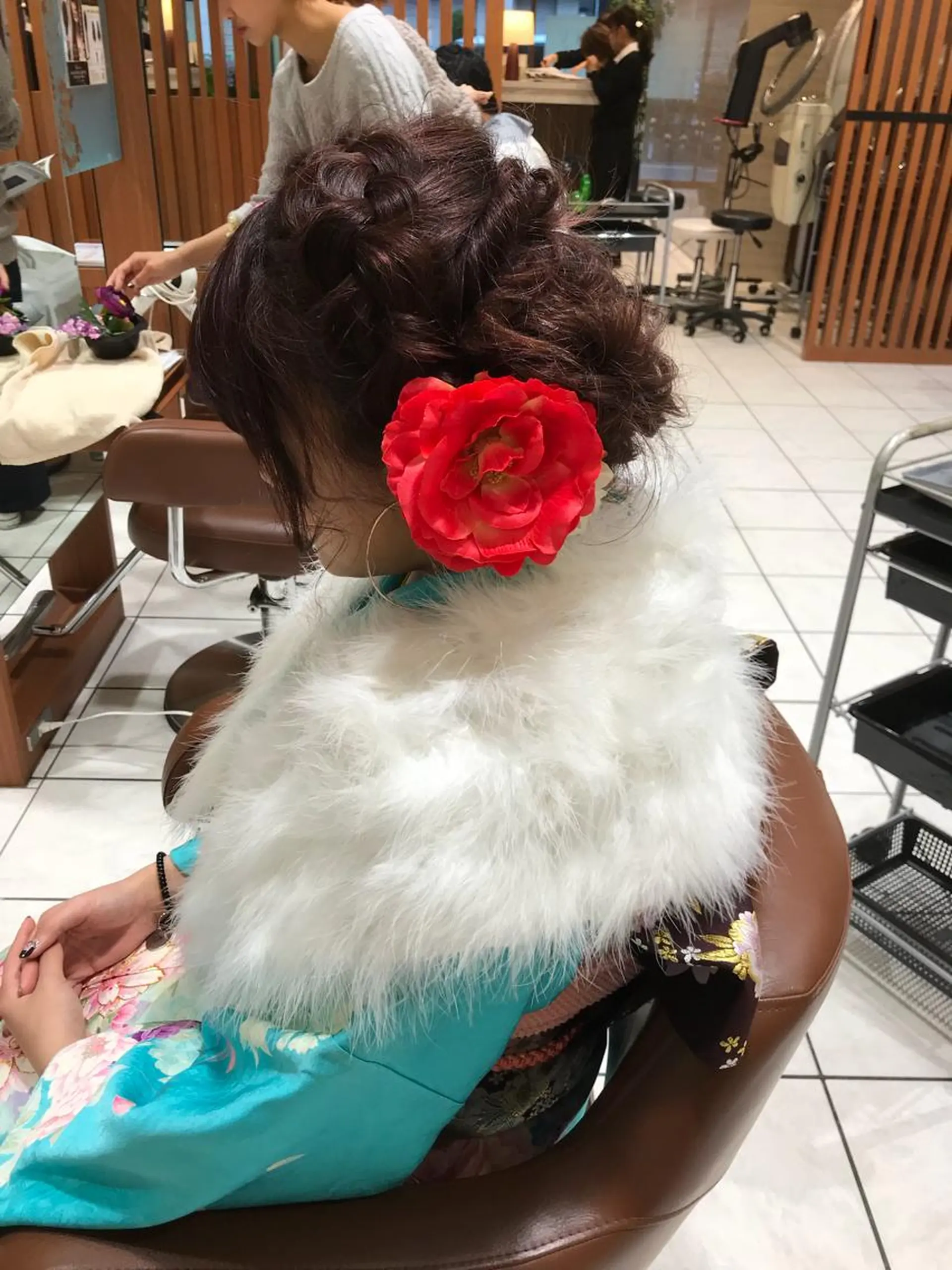 ヘアアレンジ 成人式 テラモト カズヨシのヘアスタイル