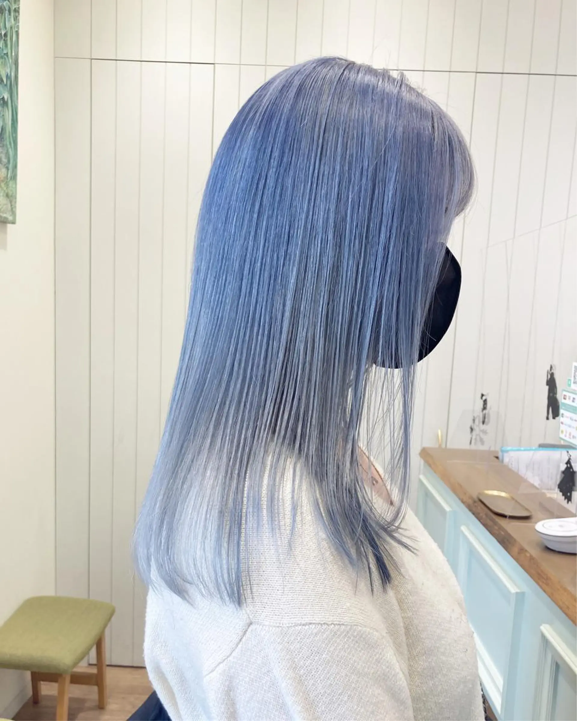 セミロング ヘアカラー トリートメント ケアブリーチ 坪井佑樹のヘアスタイル