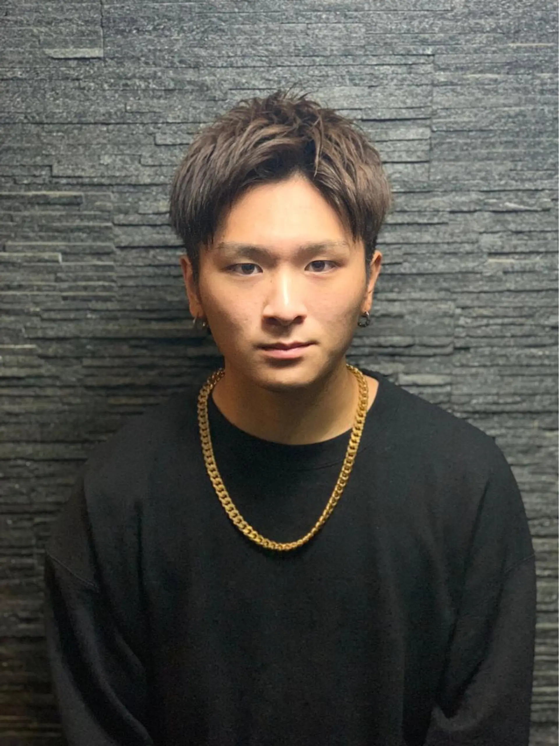 ミディアム メンズ プレミアムバーバー 目黒店のヘアスタイル