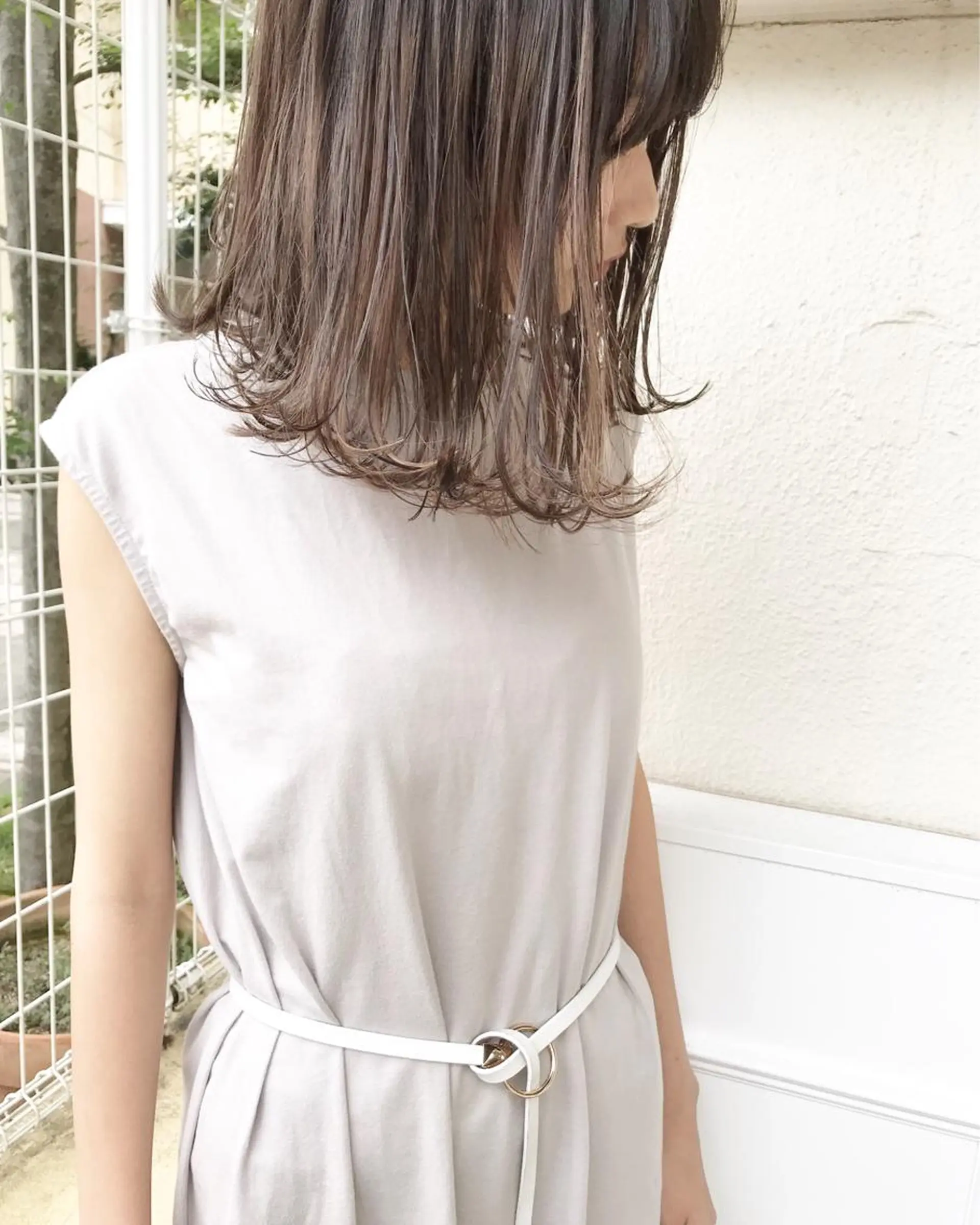 セミロング ハイライト Musiiik hairのヘアスタイル