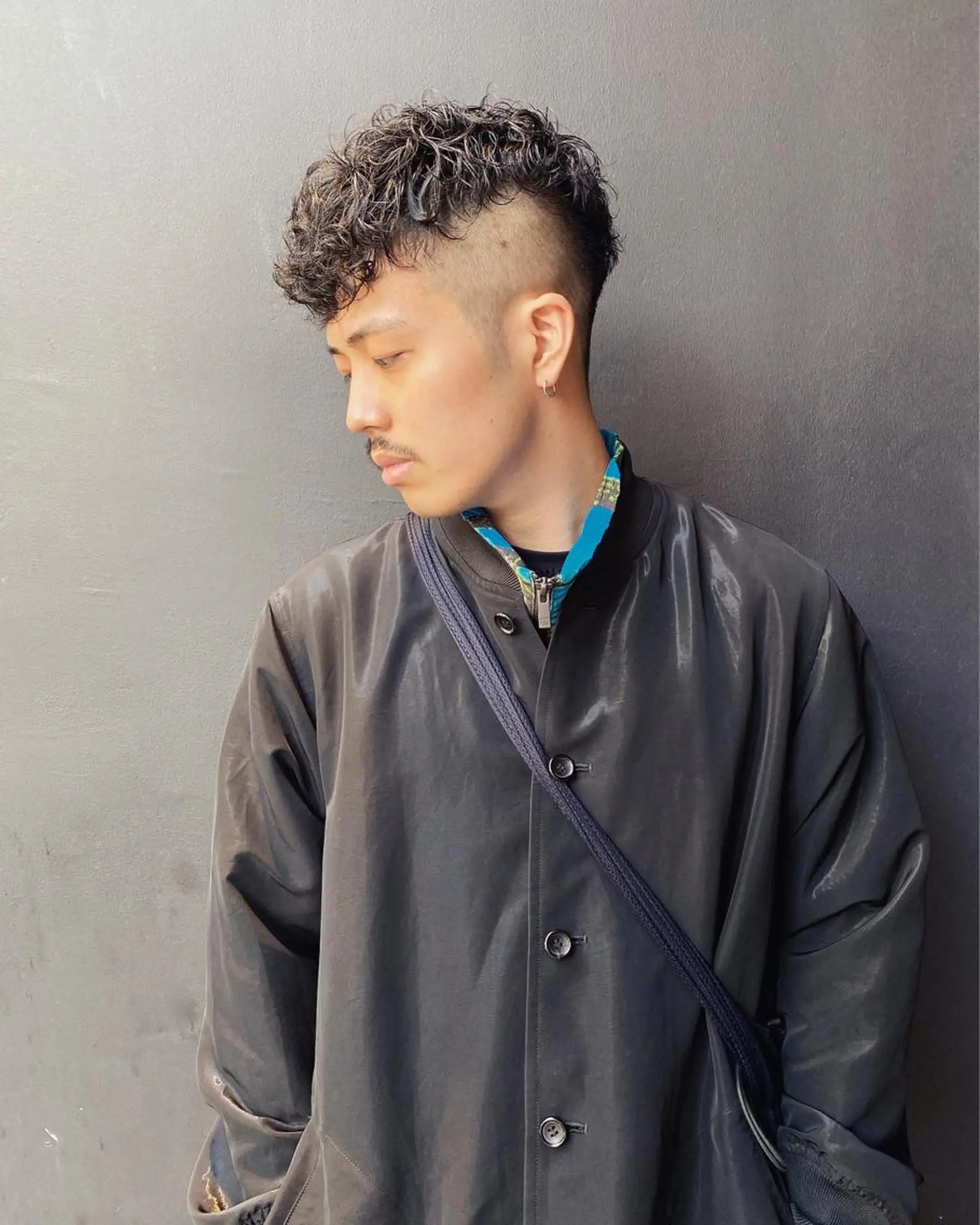 パーマ メンズ スペインカール カット パーマ 吉武 茂暉のヘアスタイル