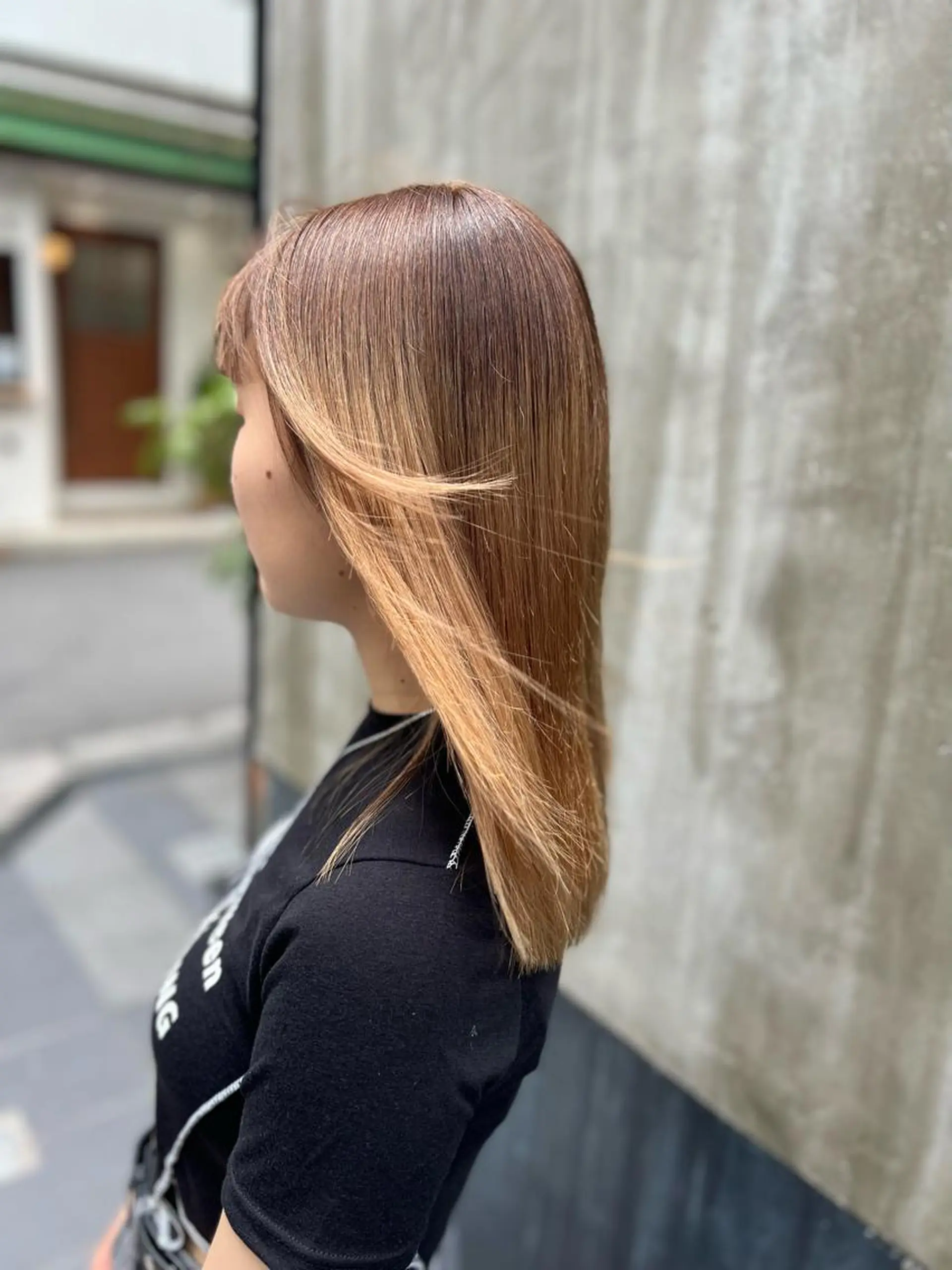 ミディアム カラー グラデーションカラー 伸ばしかけ 🍇おぐら めぐみ🍇のヘアスタイル