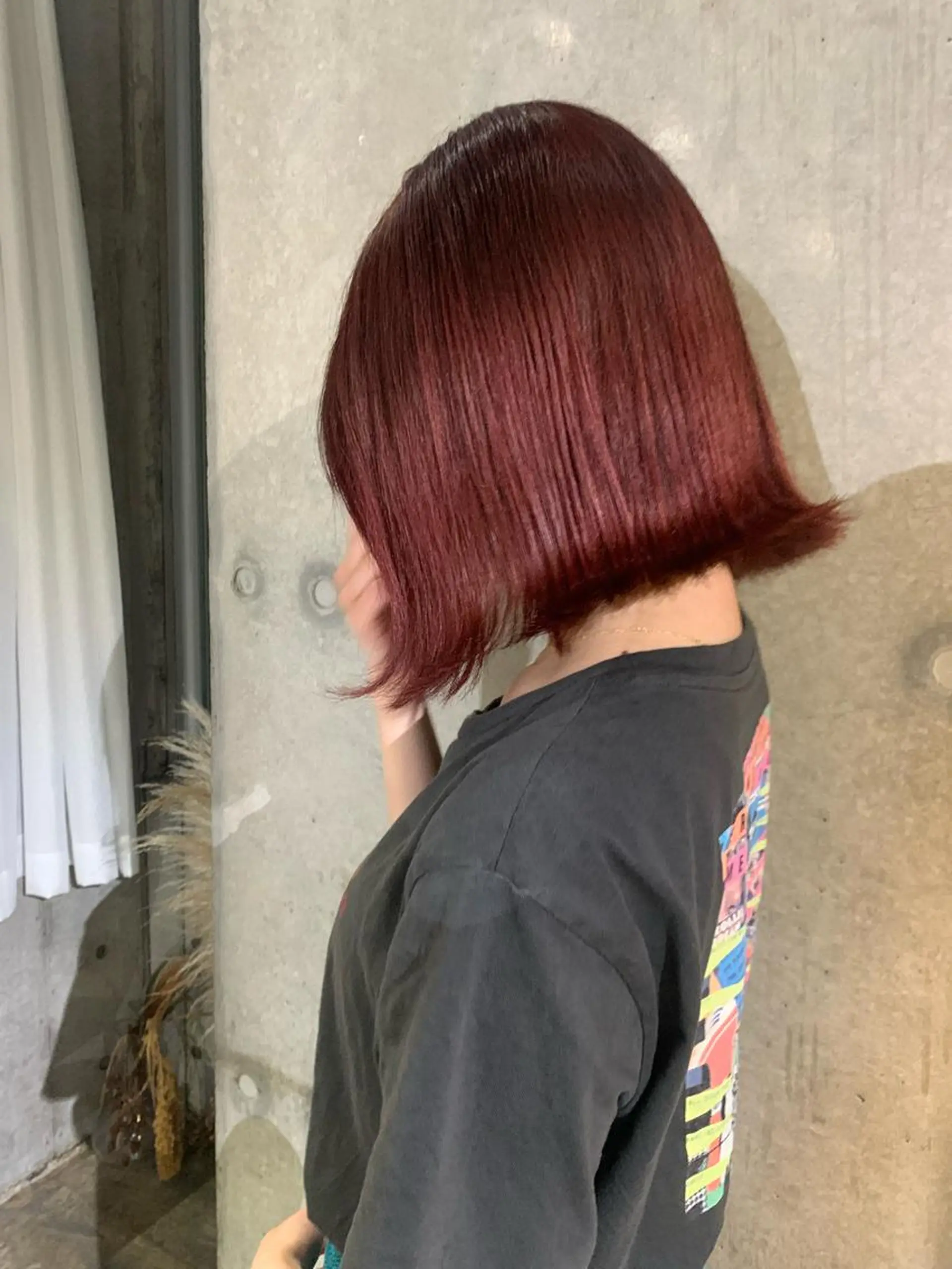 カラー ブリーチ グラデーションカラー レッドカラー rimi/ショート /透明感カラーのヘアスタイル