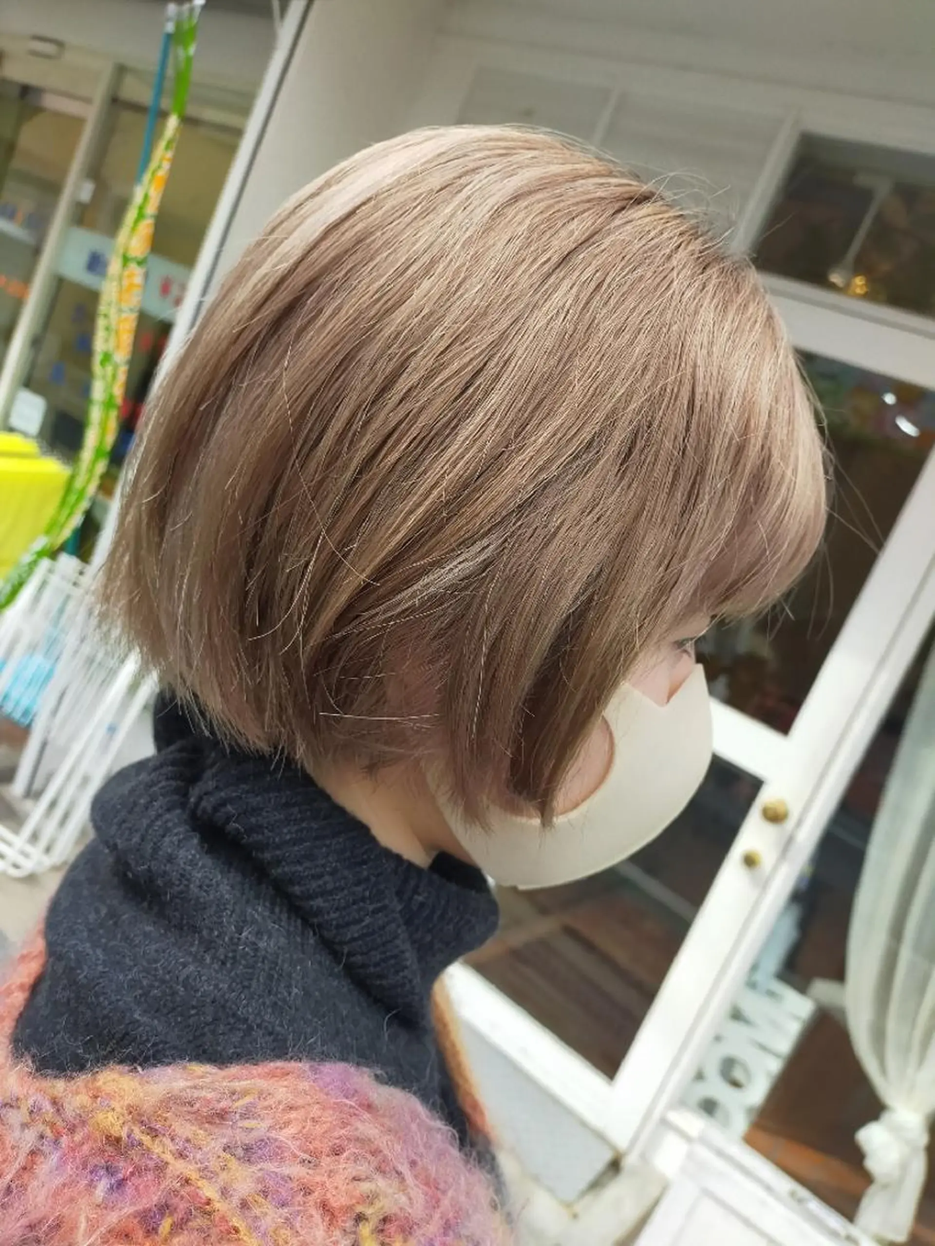 ショート カラー ベージュカラー ハイトーンカラー ミルクティーベージュ ショートヘア Culumi クルミ 松井照雄/梅田茶屋町のヘアスタイル