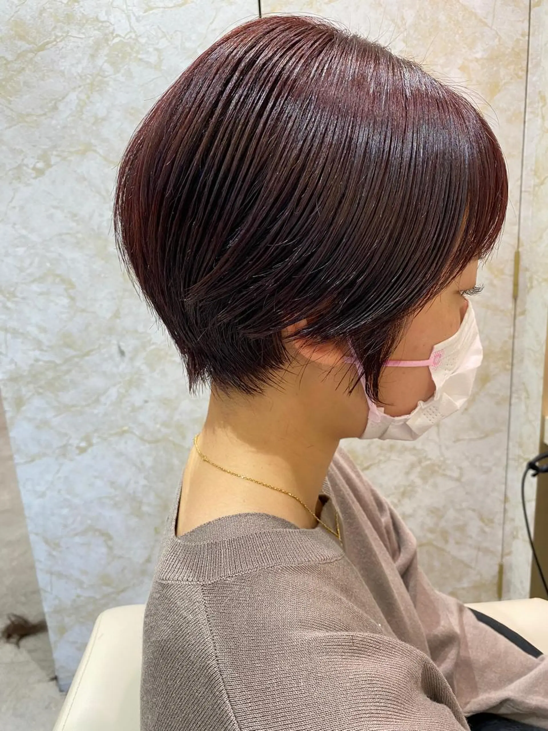 ショート カラー 店長/mao/ 前髪/顔周りカットのヘアスタイル